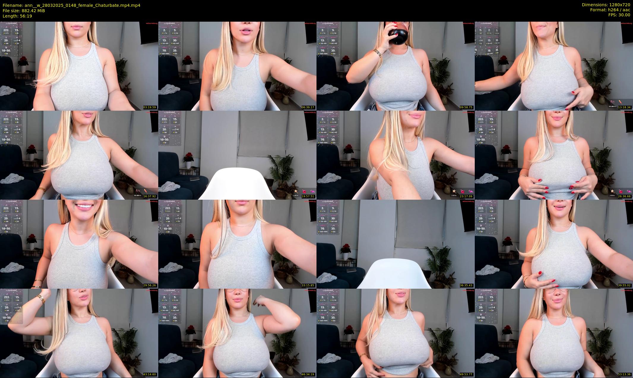 ann__w — 57 minute Chaturbate female cam show recording, 720p, Mar 28, 2025