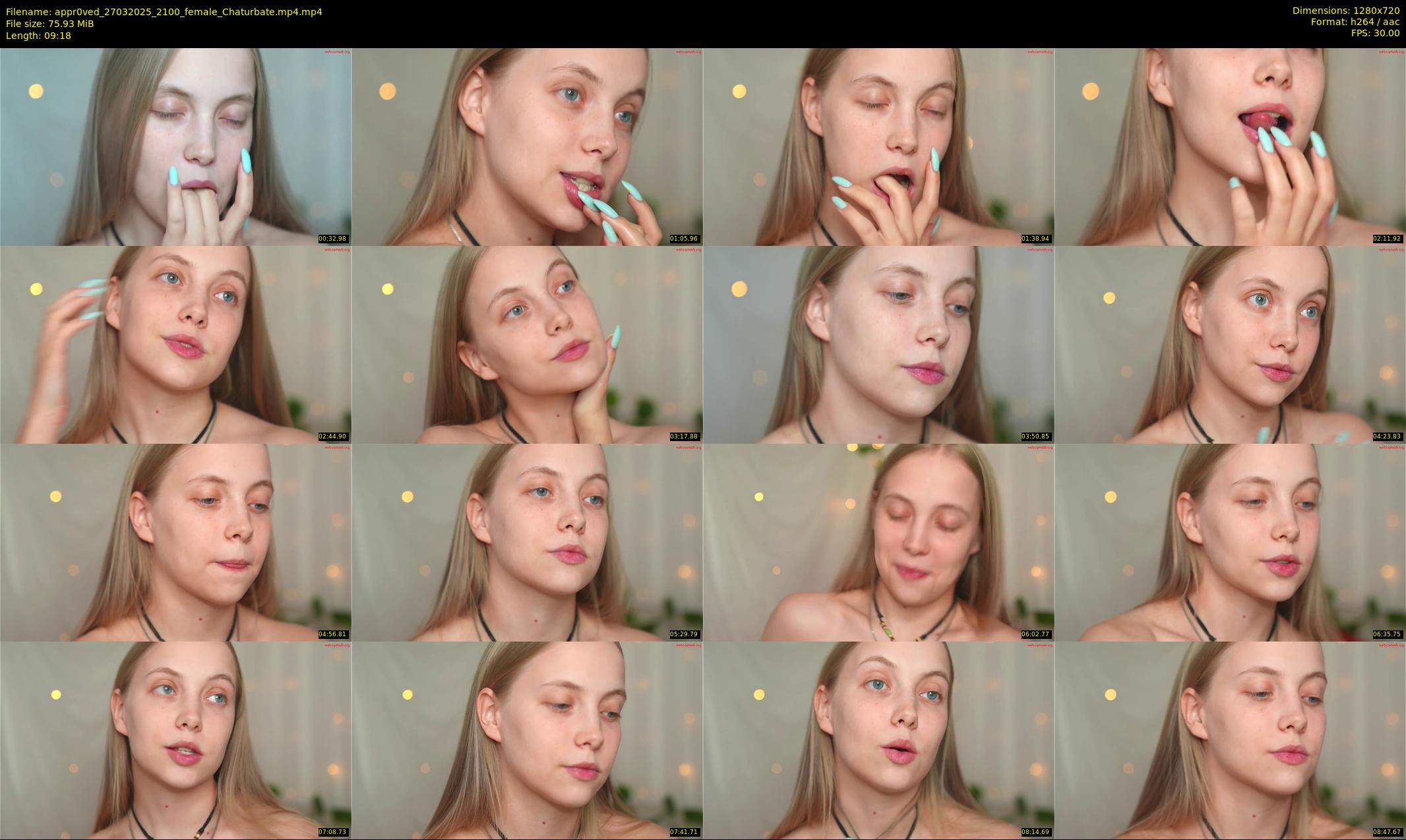 appr0ved — 10 minute Chaturbate female cam show recording, 720p, Mar 27, 2025