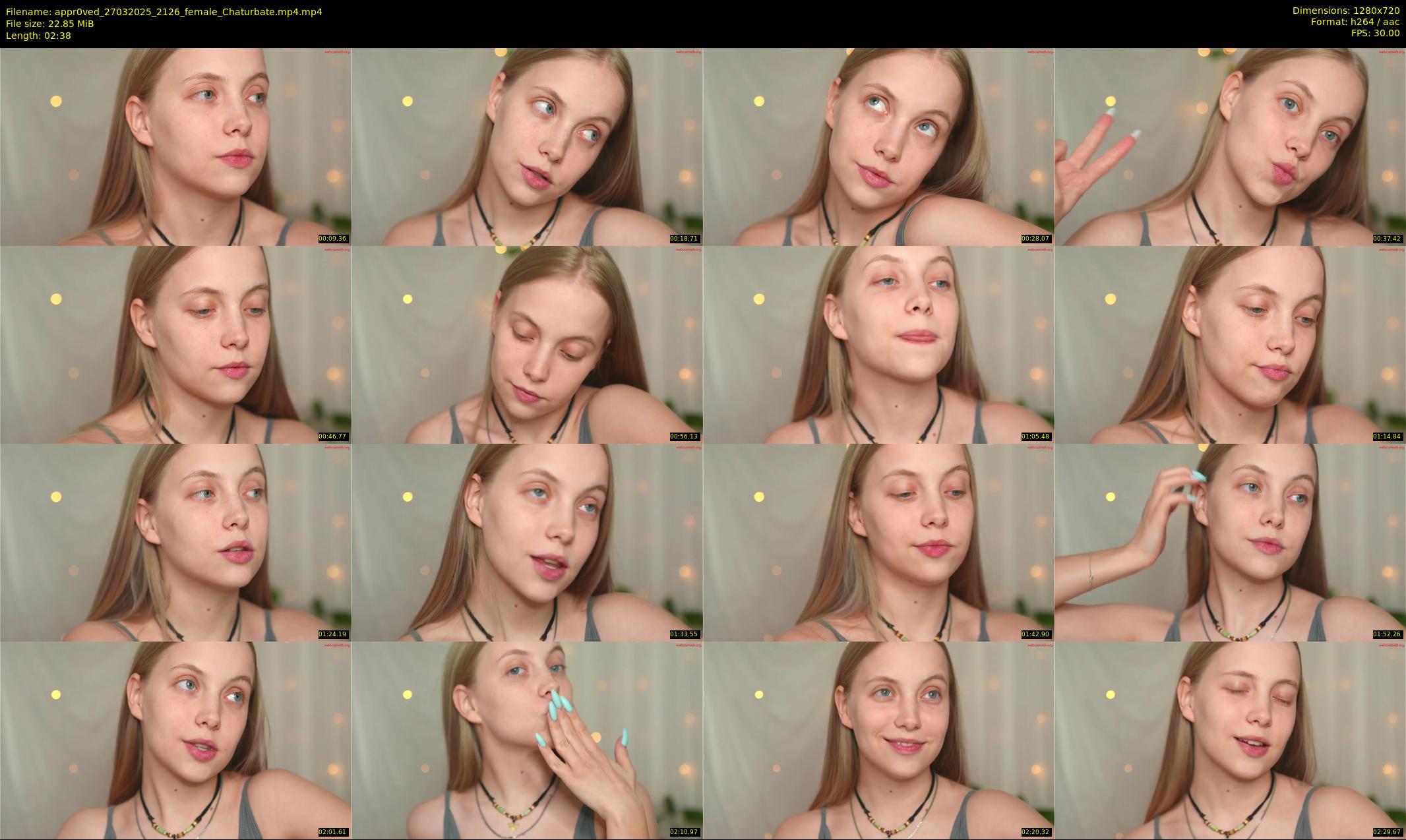 appr0ved — 3 minute Chaturbate female cam show recording, 720p, Mar 27, 2025