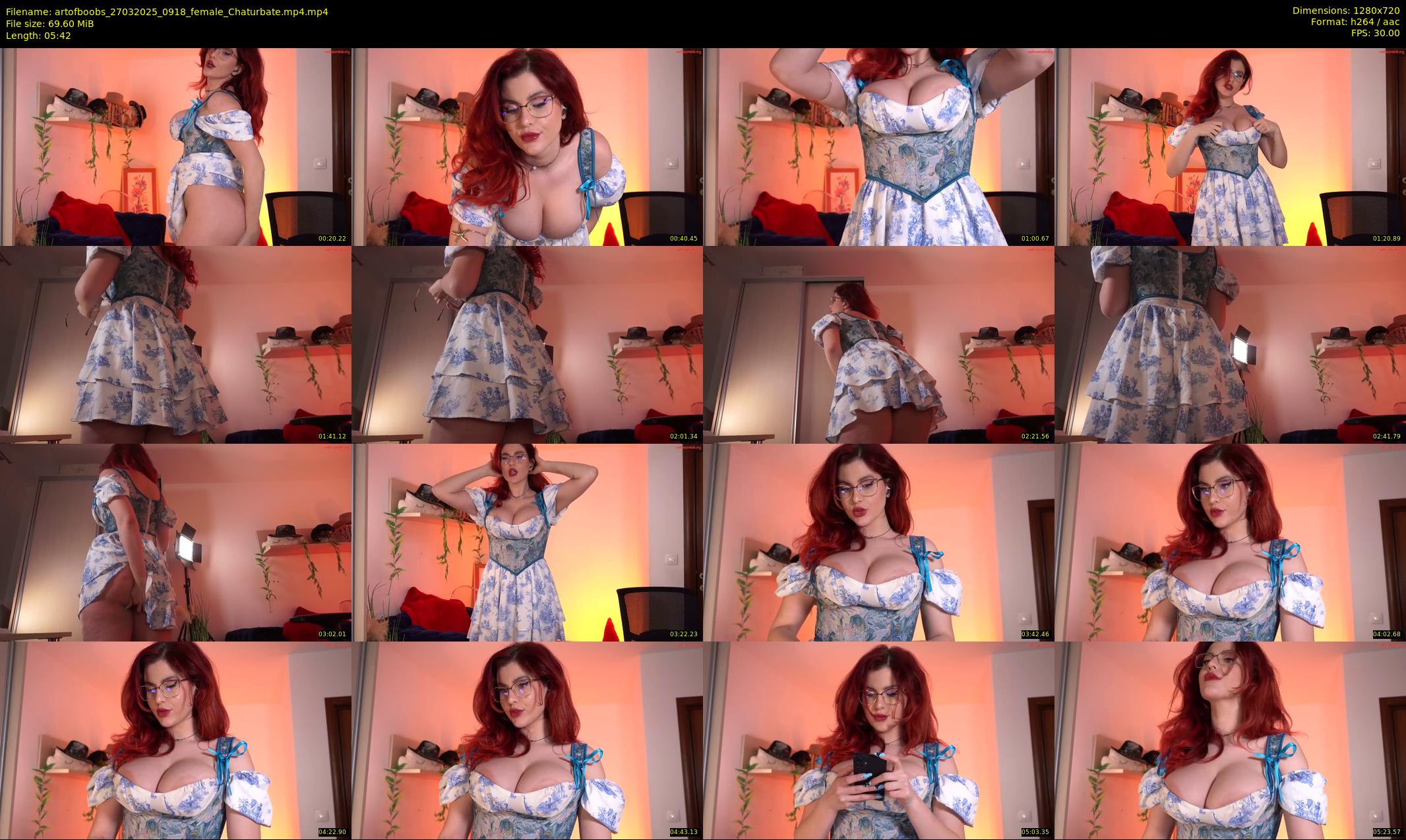 artofboobs — 6 minute Chaturbate female cam show recording, 720p, Mar 27, 2025