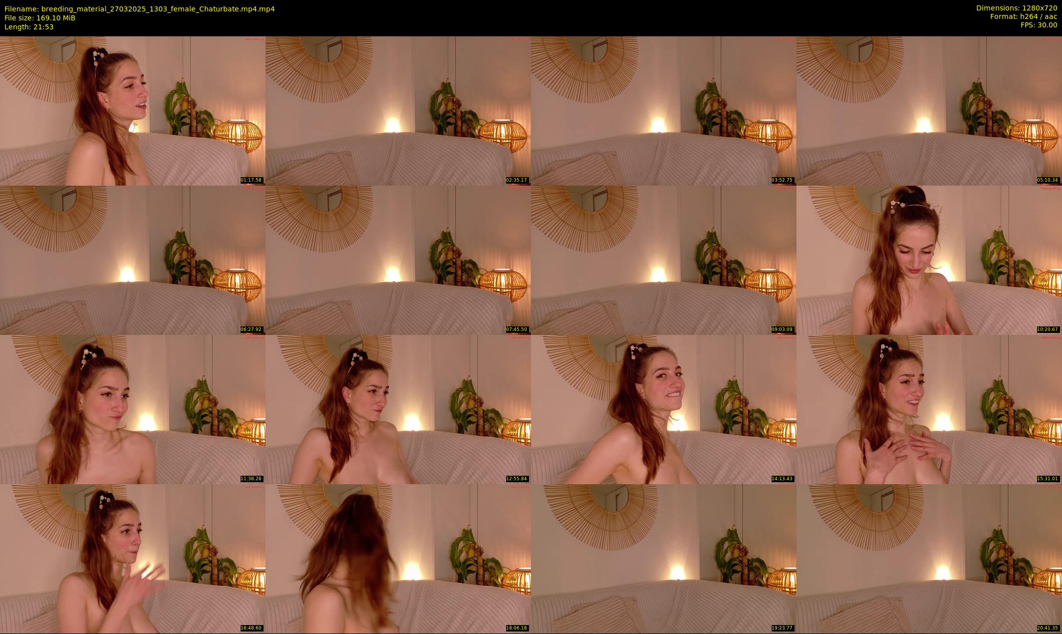 breeding_material — 22 minute Chaturbate female cam show recording, 720p, Mar 27, 2025