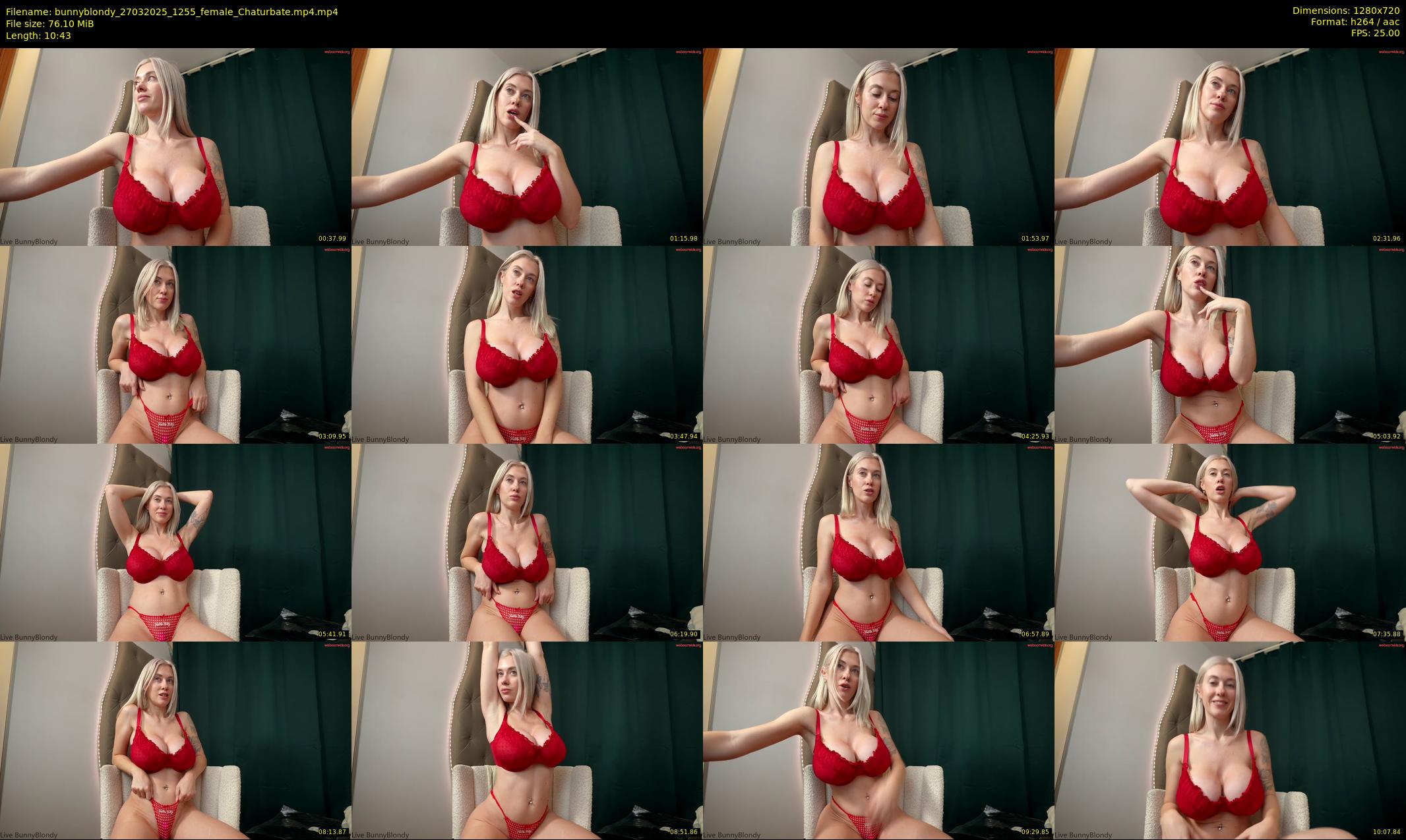 bunnyblondy — 11 minute Chaturbate female cam show recording, 720p, Mar 27, 2025
