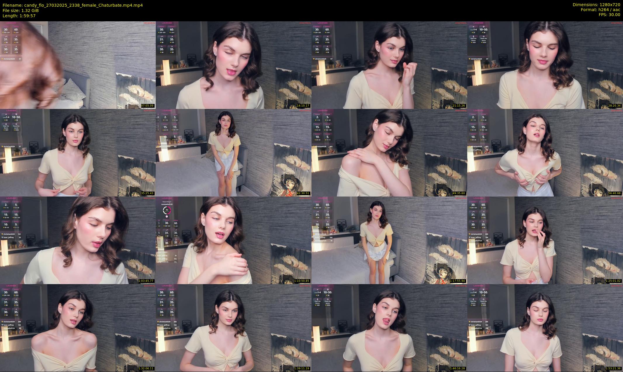candy_flo — 120 minute Chaturbate female cam show recording, 720p, Mar 27, 2025