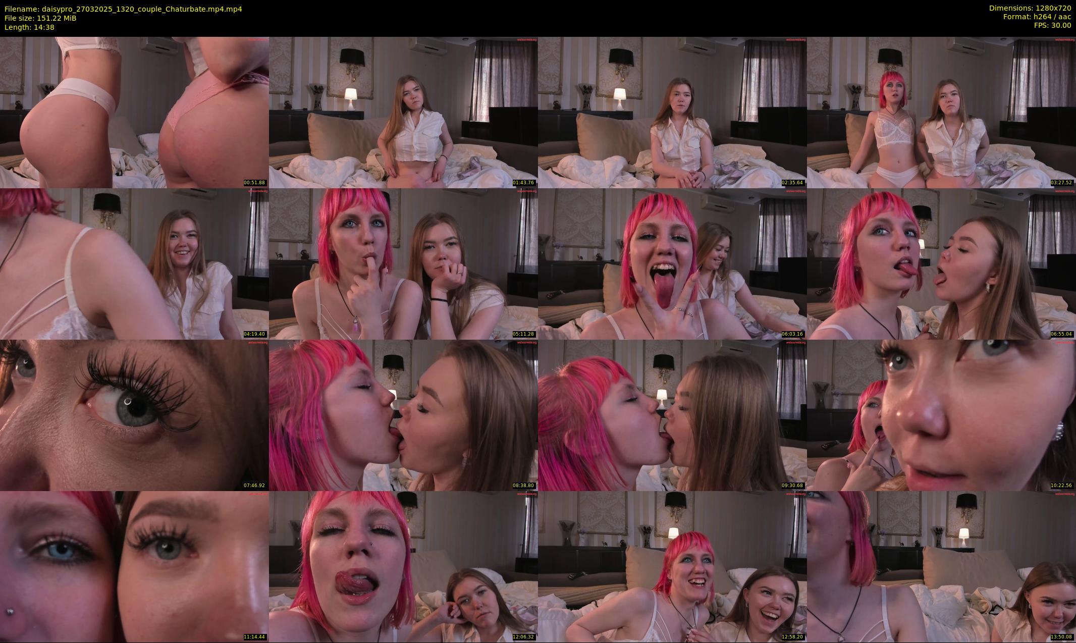 daisypro — 15 minute Chaturbate couple cam show recording, 720p, Mar 27, 2025