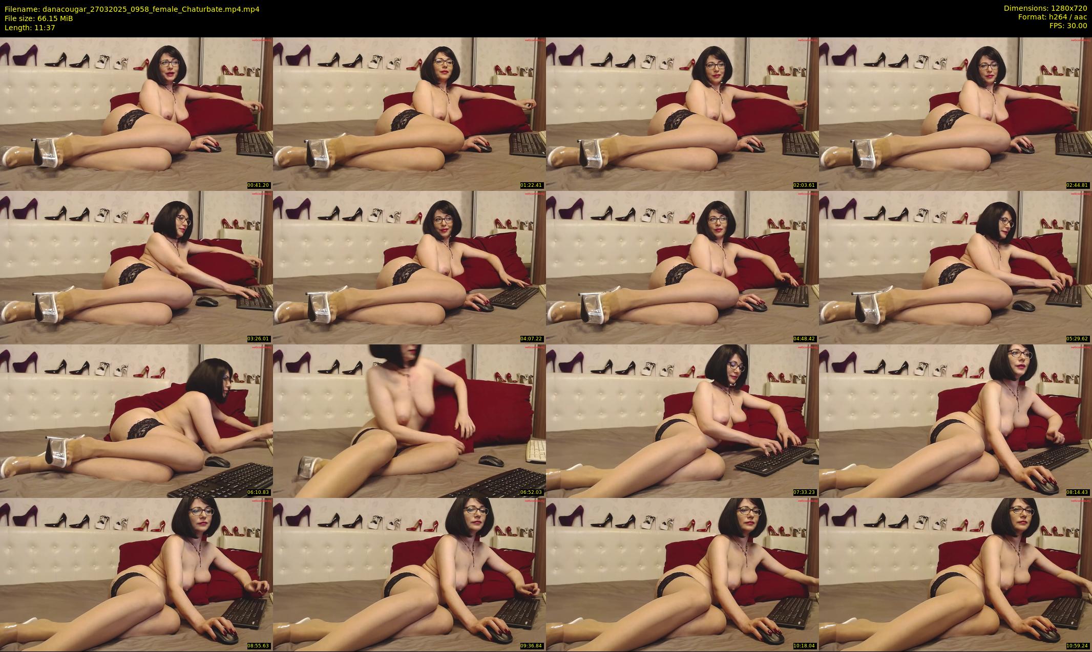 danacougar — 12 minute Chaturbate female cam show recording, 720p, Mar 27, 2025
