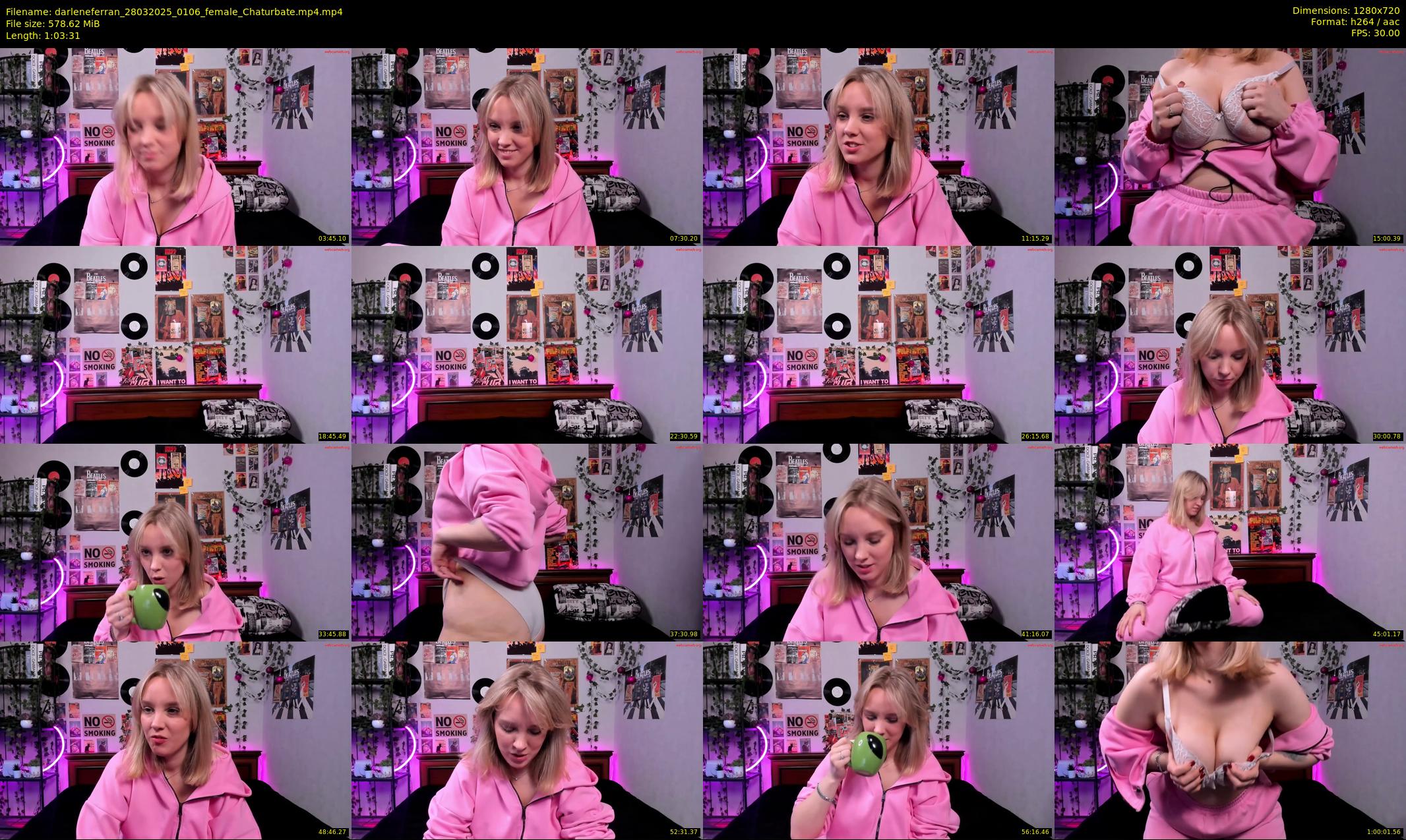 darleneferran — 64 minute Chaturbate female cam show recording, 720p, Mar 28, 2025