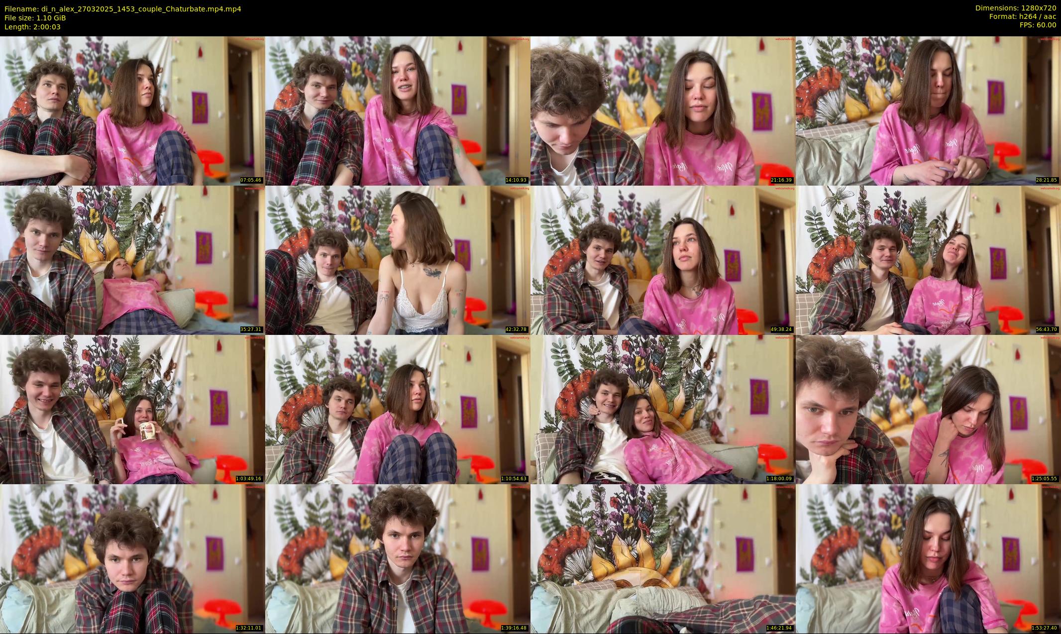 di_n_alex — 121 minute Chaturbate couple cam show recording, 720p, Mar 27, 2025