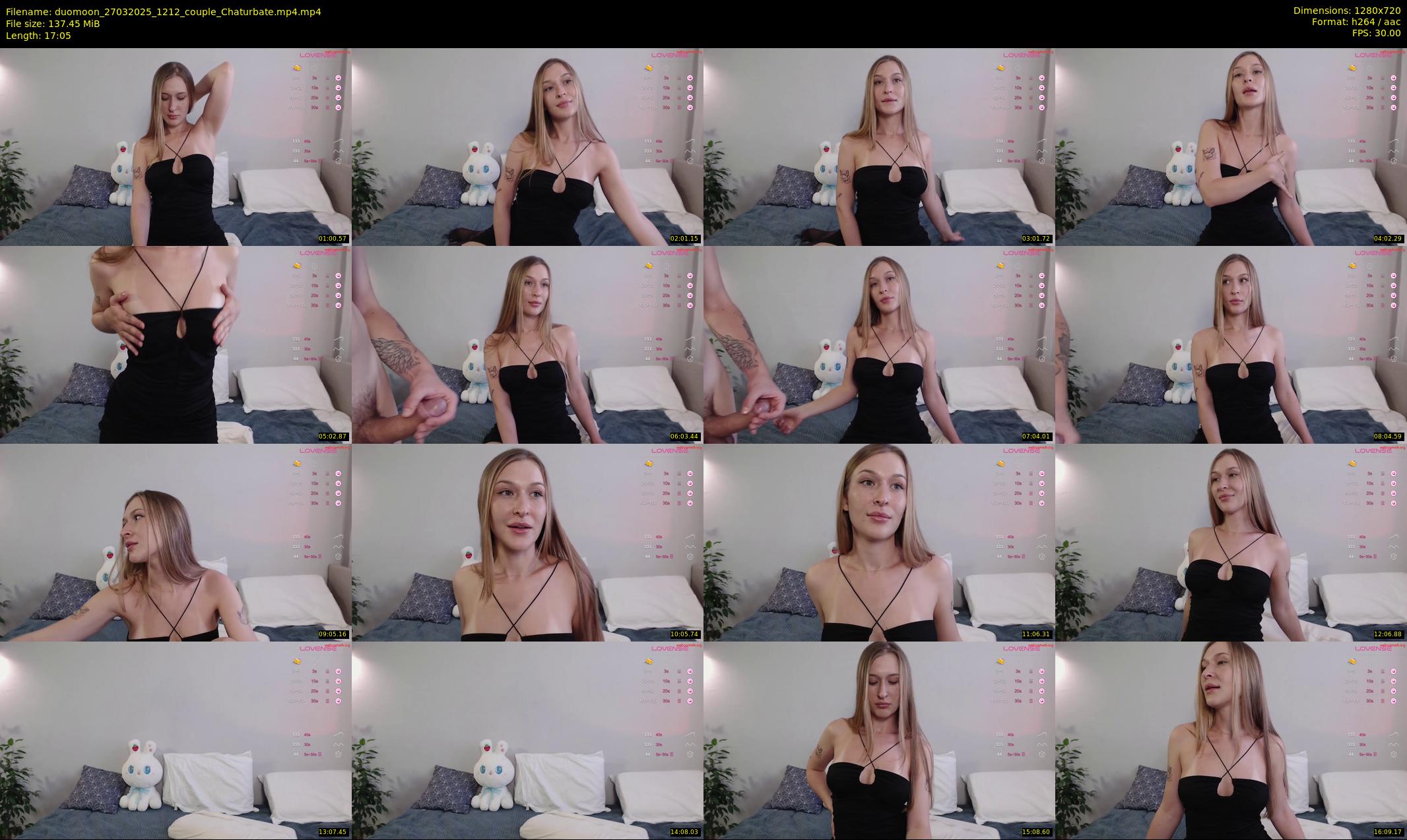 duomoon — 18 minute Chaturbate couple cam show recording, 720p, Mar 27, 2025