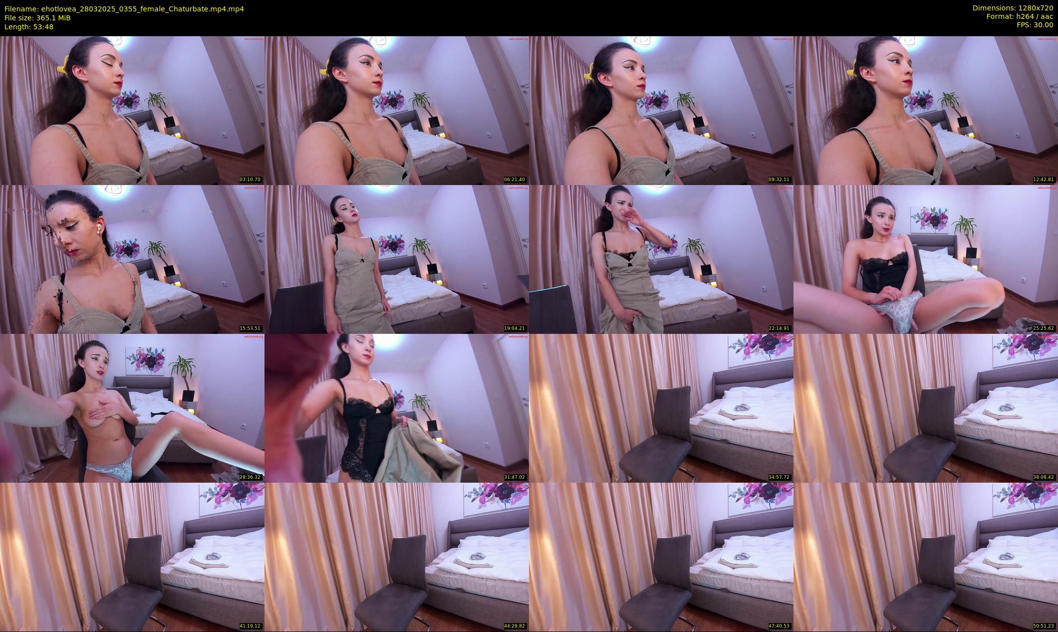 ehotlovea — 54 minute Chaturbate female cam show recording, 720p, Mar 28, 2025