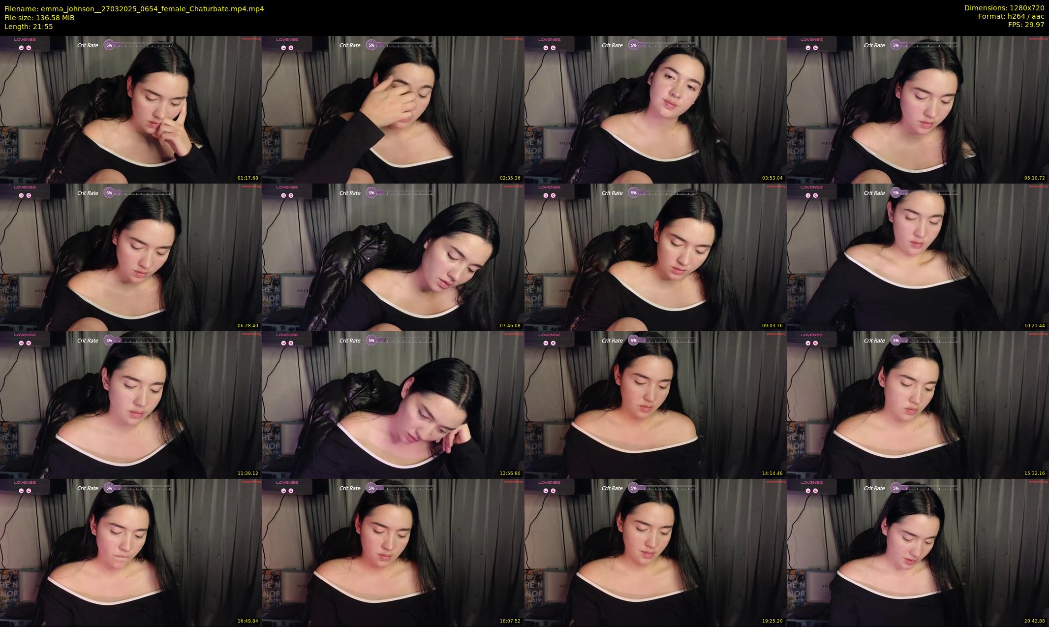 emma_johnson_ — 22 minute Chaturbate female cam show recording, 720p, Mar 27, 2025