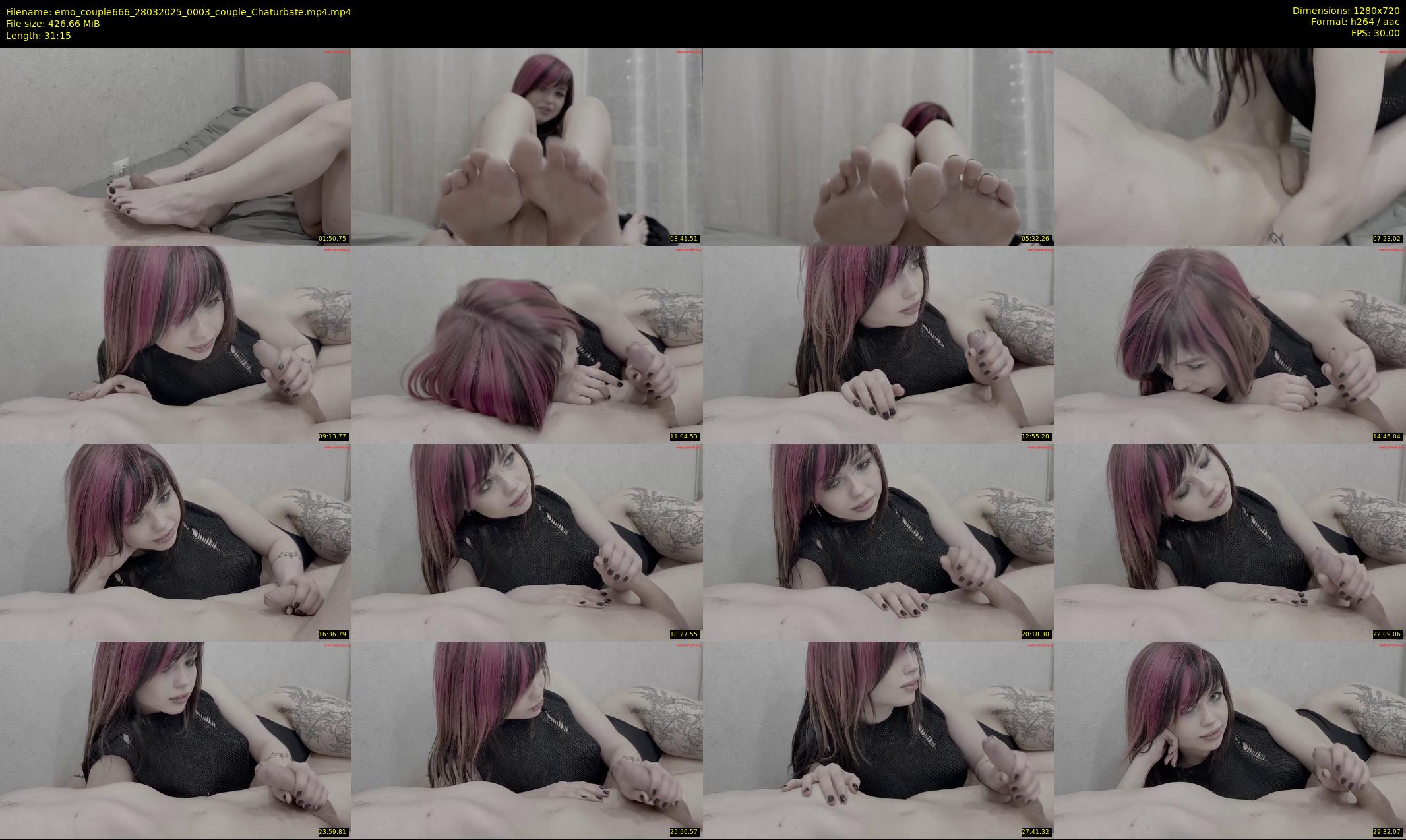 emo_couple666 — 32 minute Chaturbate couple cam show recording, 720p, Mar 28, 2025