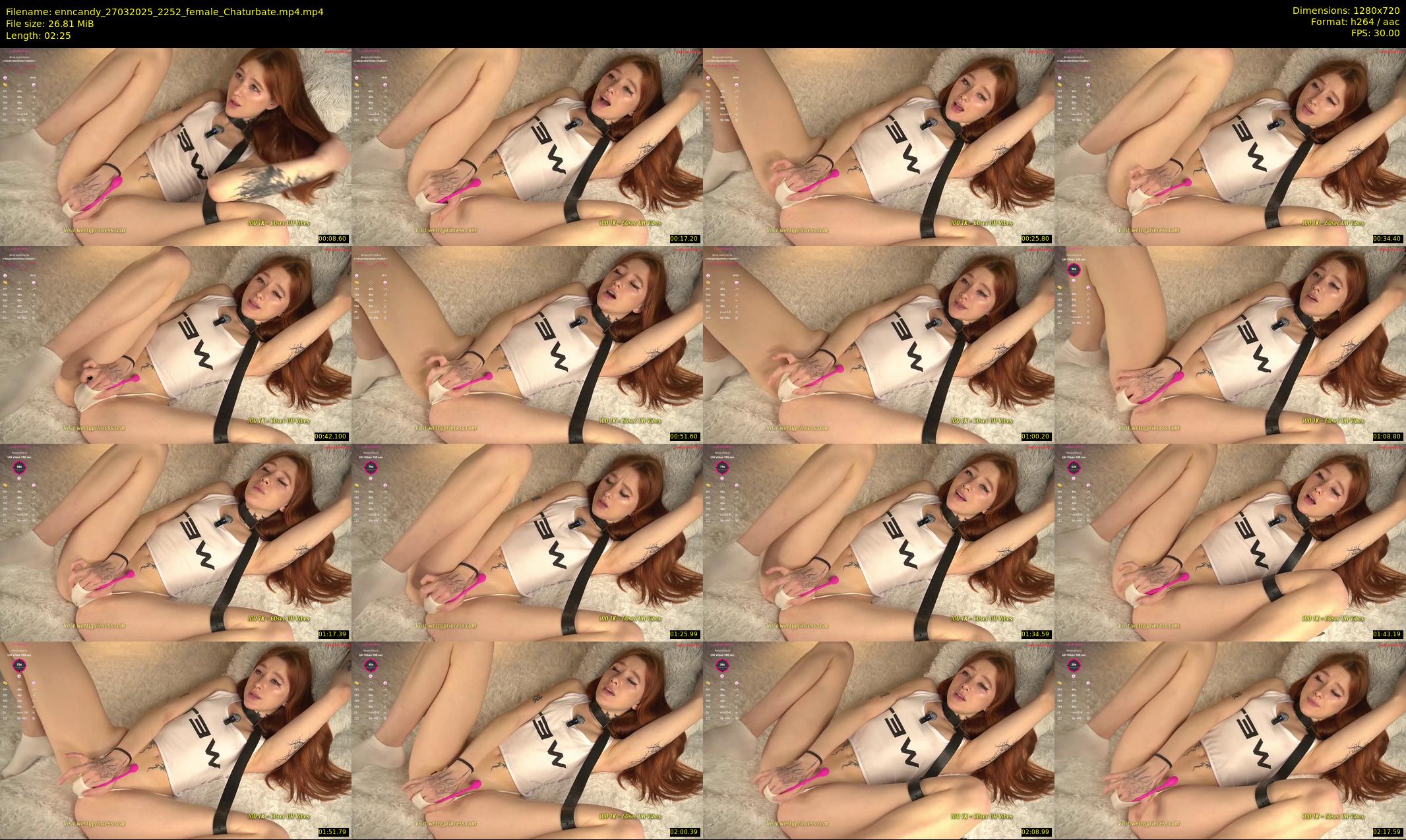 enncandy — 3 minute Chaturbate female cam show recording, 720p, Mar 27, 2025