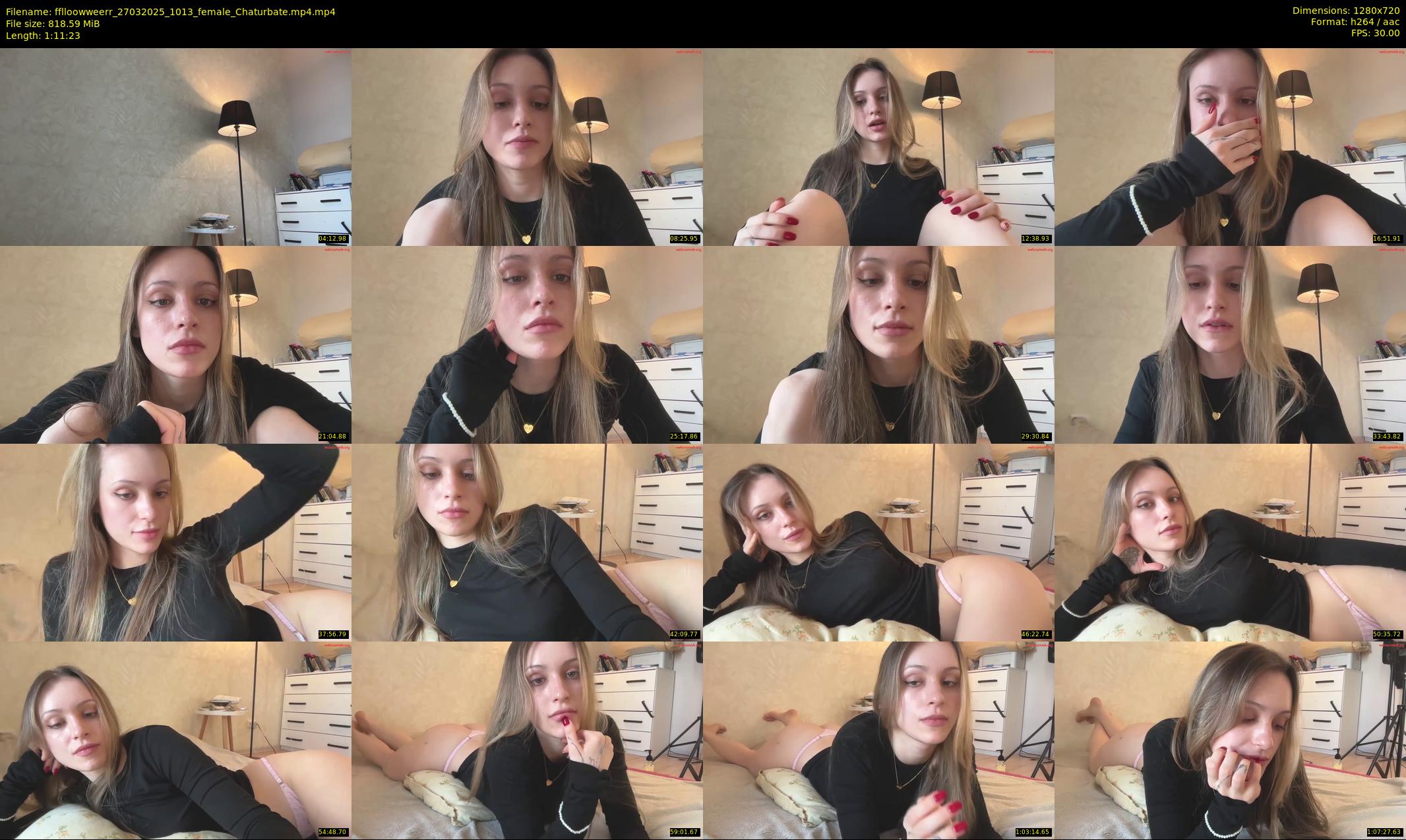 fflloowweerr — 72 minute Chaturbate couple cam show recording, 720p, Mar 27, 2025