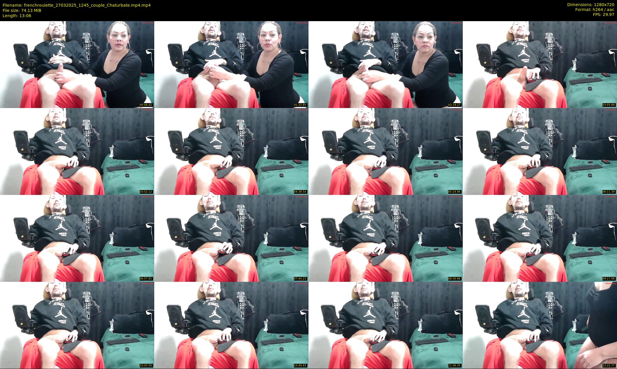 frenchroulette — 14 minute Chaturbate couple cam show recording, 720p, Mar 27, 2025