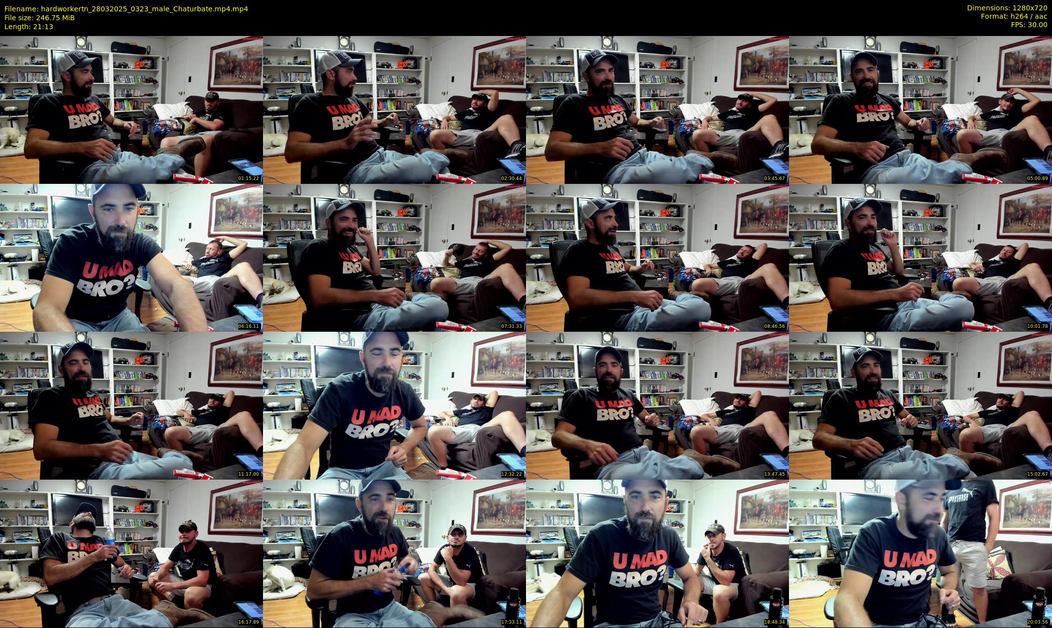 hardworkertn — 22 minute Chaturbate male cam show recording, 720p, Mar 28, 2025