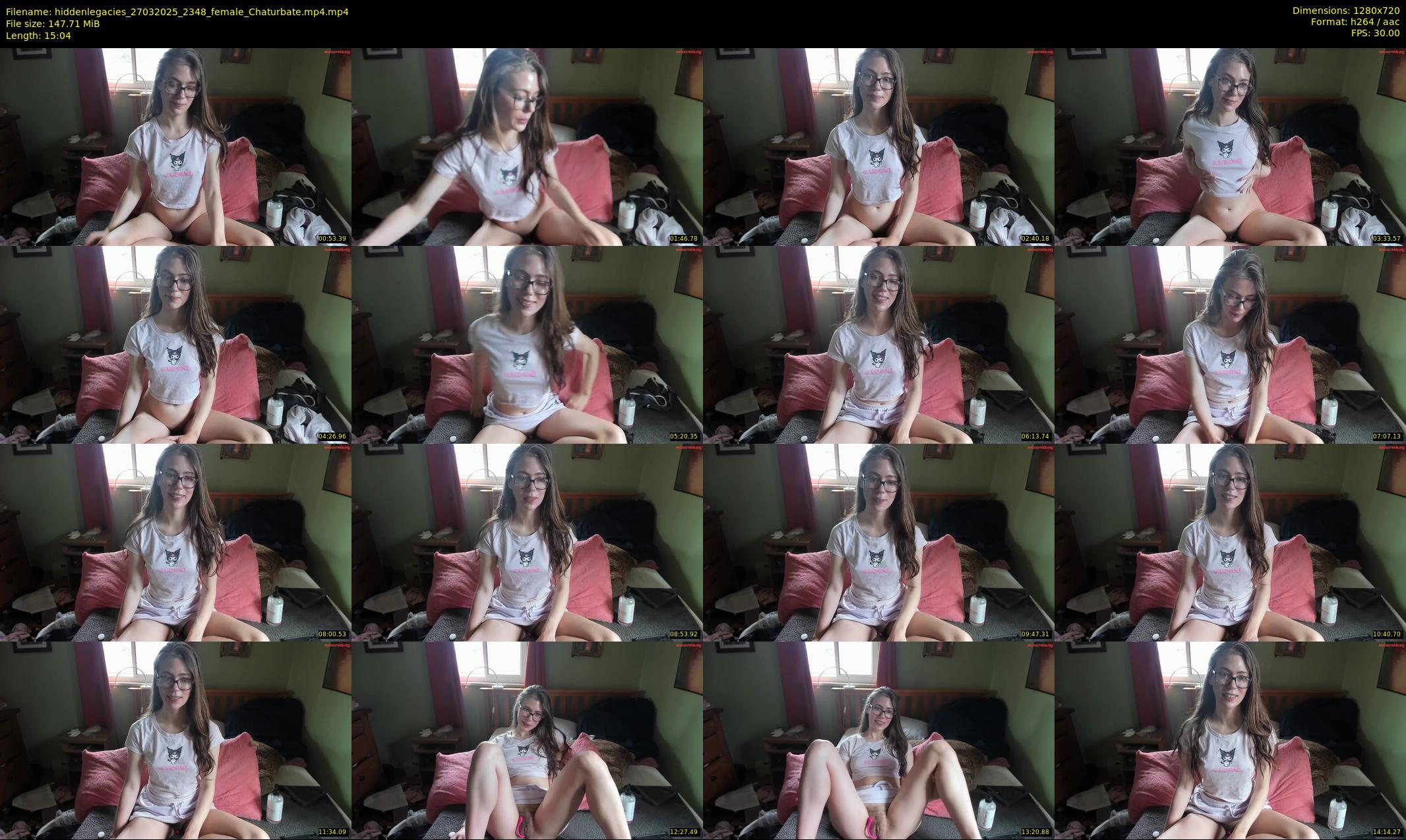 hiddenlegacies — 16 minute Chaturbate female cam show recording, 720p, Mar 27, 2025