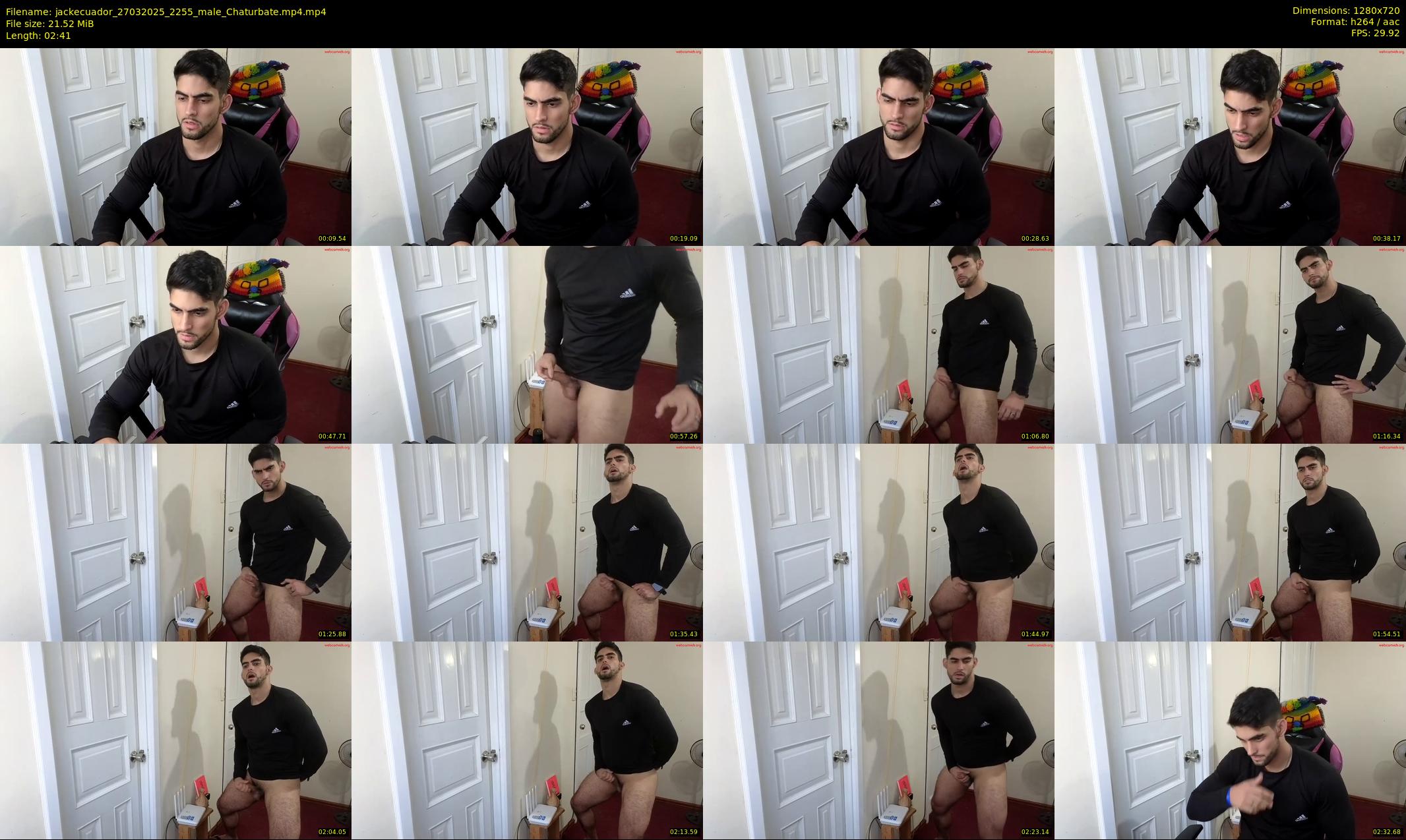 jackecuador — 3 minute Chaturbate male cam show recording, 720p, Mar 27, 2025