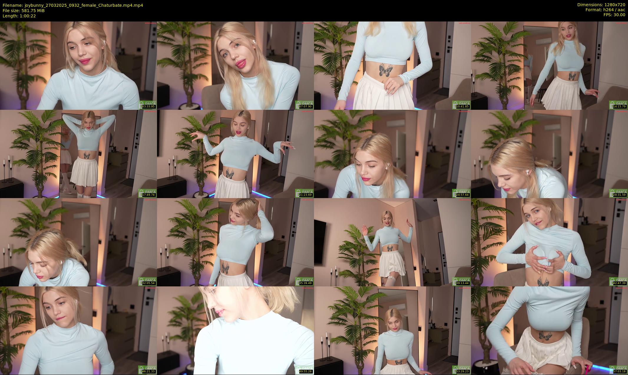 joybunny — 61 minute Chaturbate female cam show recording, 720p, Mar 27, 2025