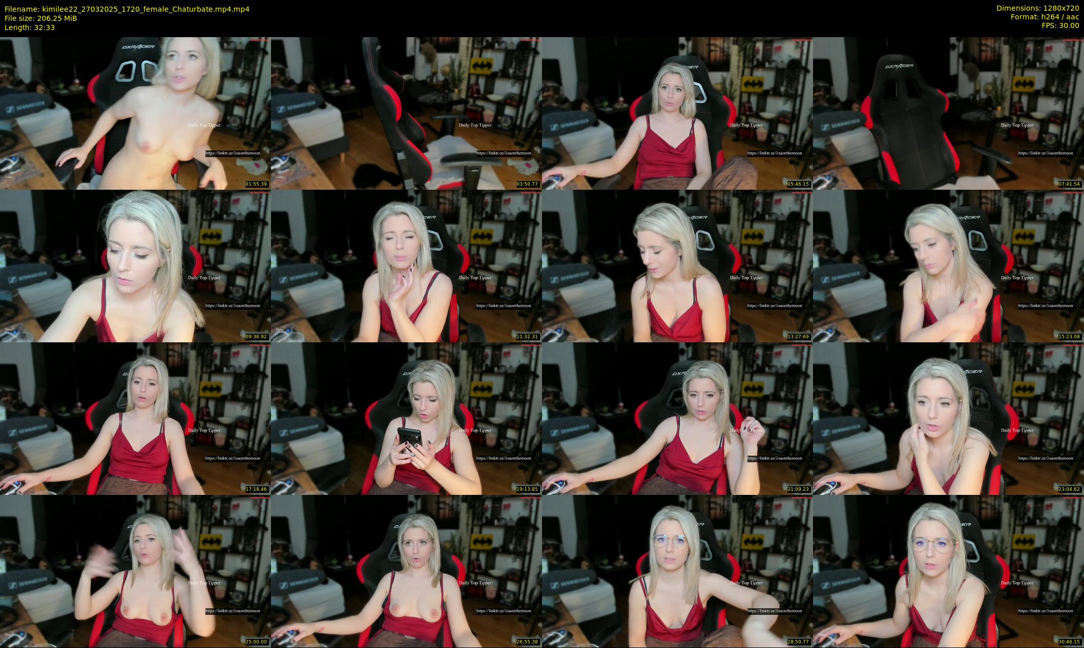 kimilee22 — 33 minute Chaturbate female cam show recording, 720p, Mar 27, 2025