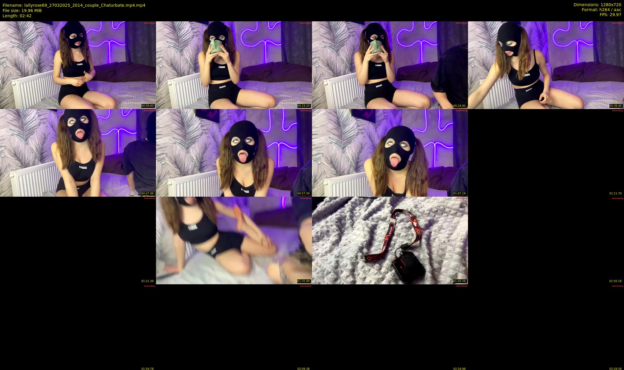 lallyrose69 — 3 minute Chaturbate couple cam show recording, 720p, Mar 27, 2025