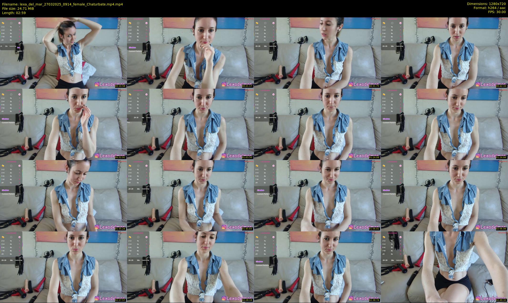lexa_del_mar — 3 minute Chaturbate female cam show recording, 720p, Mar 27, 2025