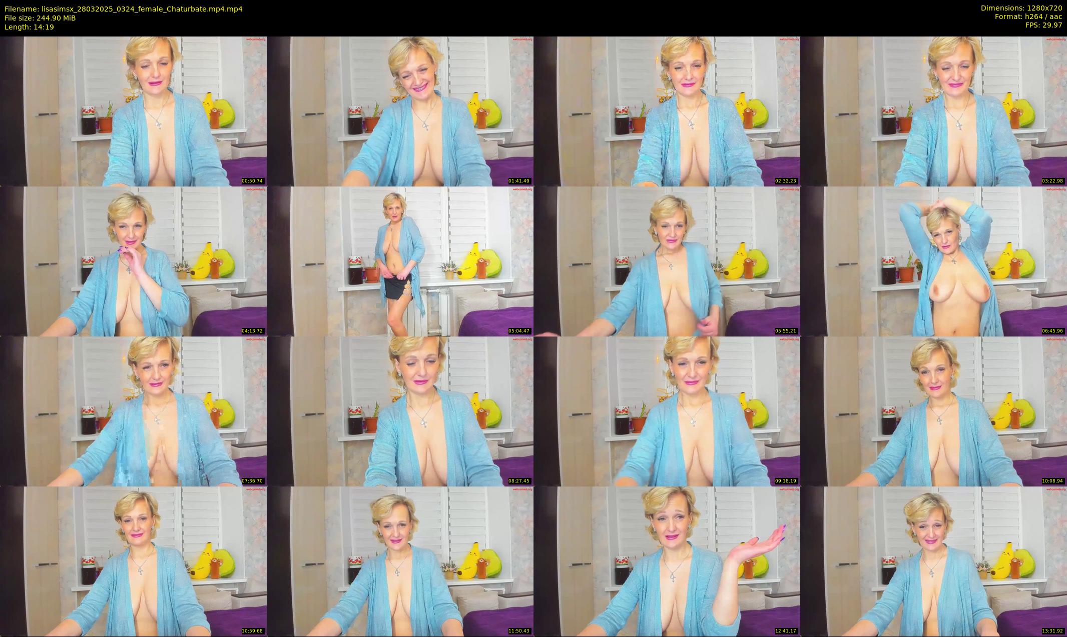 lisasimsx — 15 minute Chaturbate female cam show recording, 720p, Mar 28, 2025