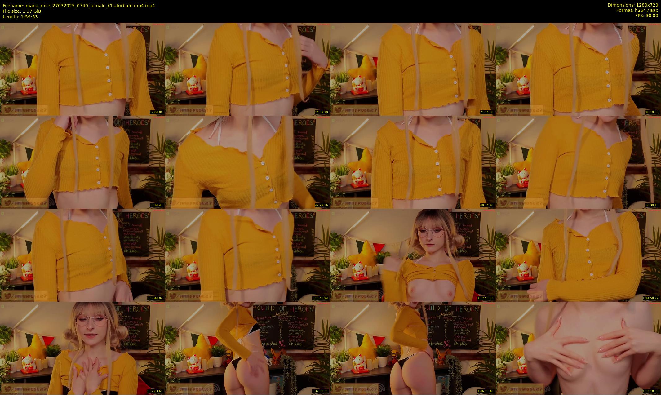 mana_rose — 120 minute Chaturbate female cam show recording, 720p, Mar 27, 2025