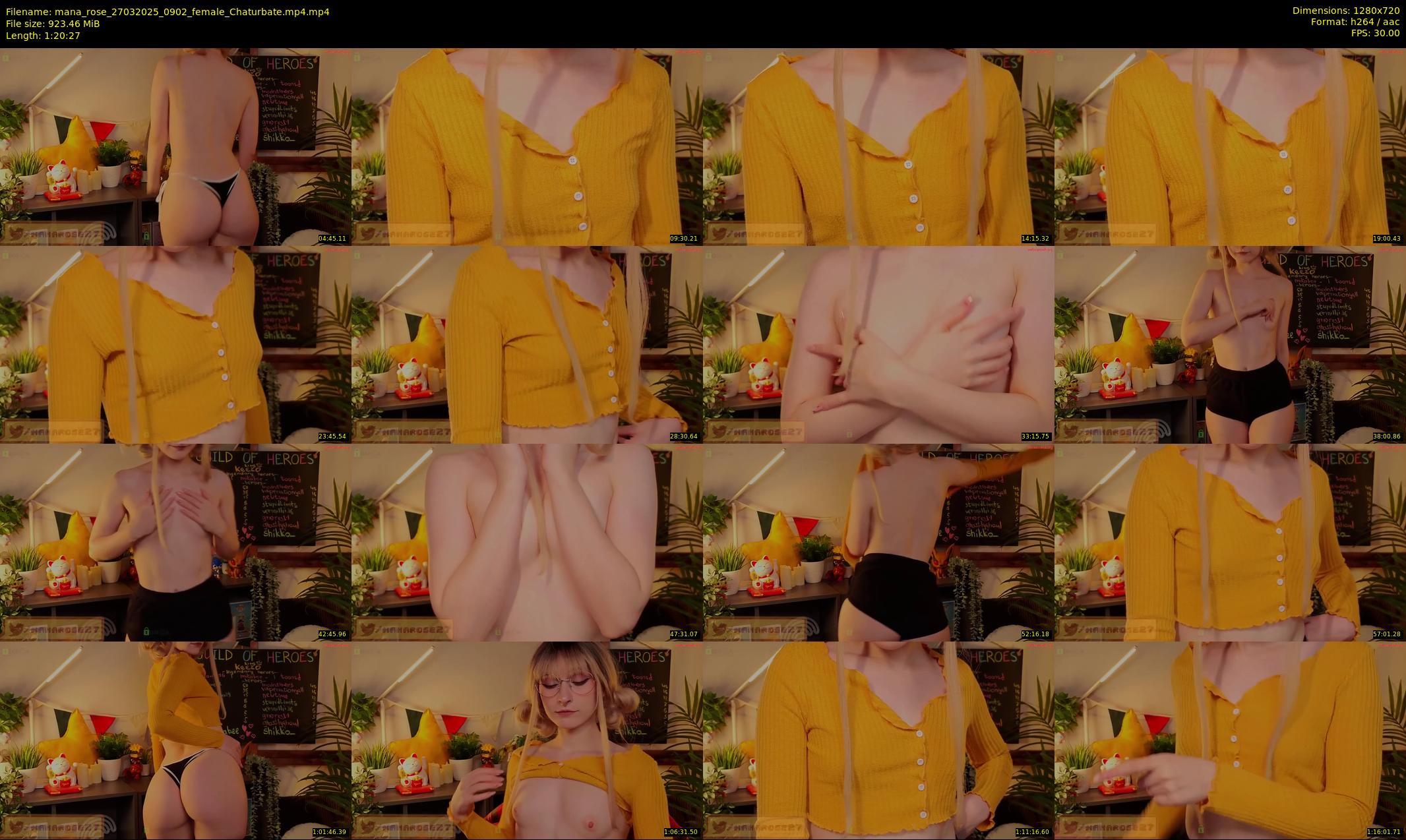 mana_rose — 81 minute Chaturbate female cam show recording, 720p, Mar 27, 2025