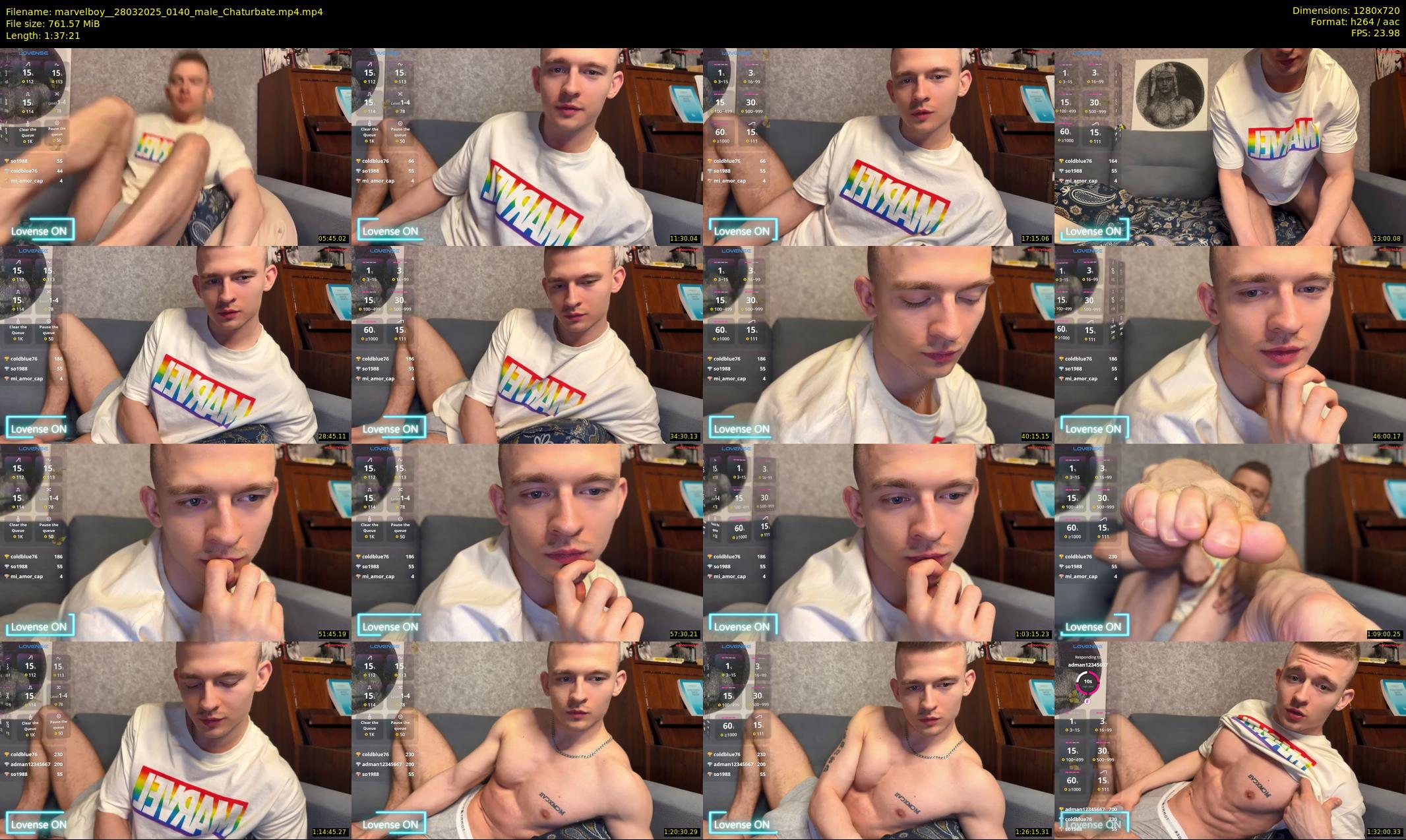 marvelboy_ — 98 minute Chaturbate male cam show recording, 720p, Mar 28, 2025