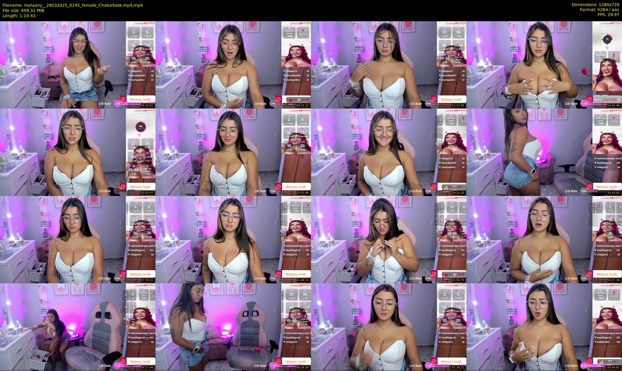 melaany_ — 71 minute Chaturbate female cam show recording, 720p, Mar 28, 2025