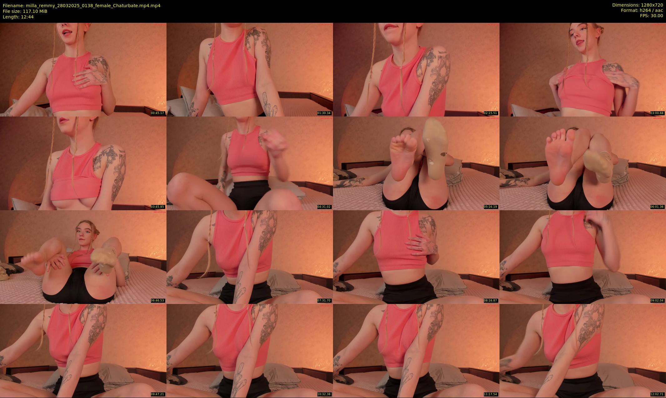 milla_remmy — 13 minute Chaturbate female cam show recording, 720p, Mar 28, 2025