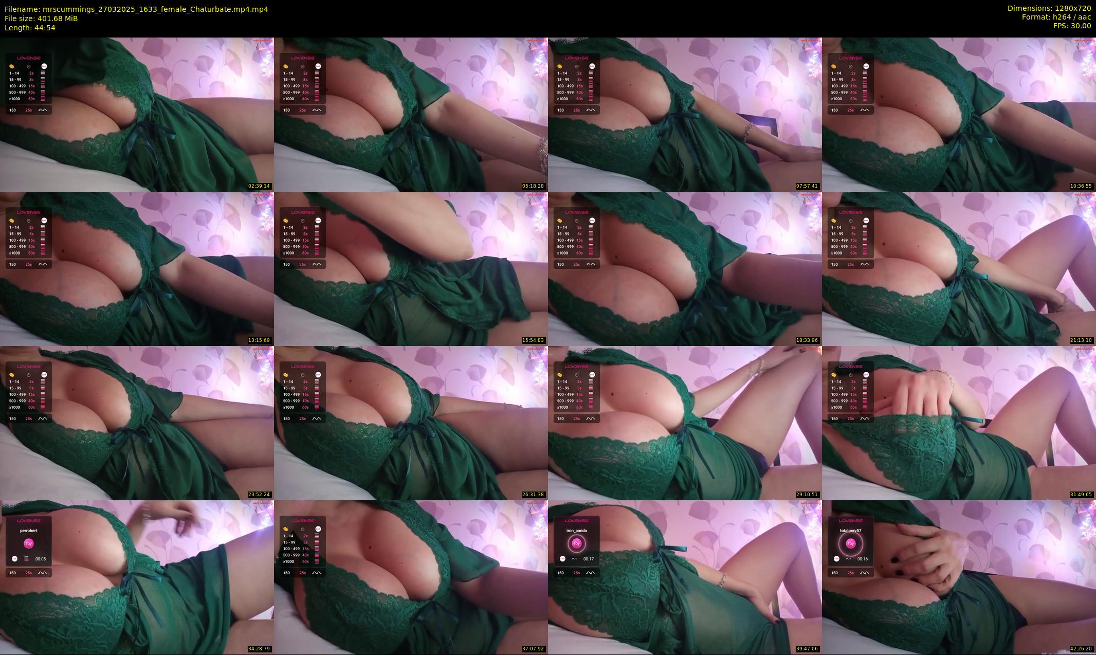 mrscummings — 45 minute Chaturbate female cam show recording, 720p, Mar 27, 2025