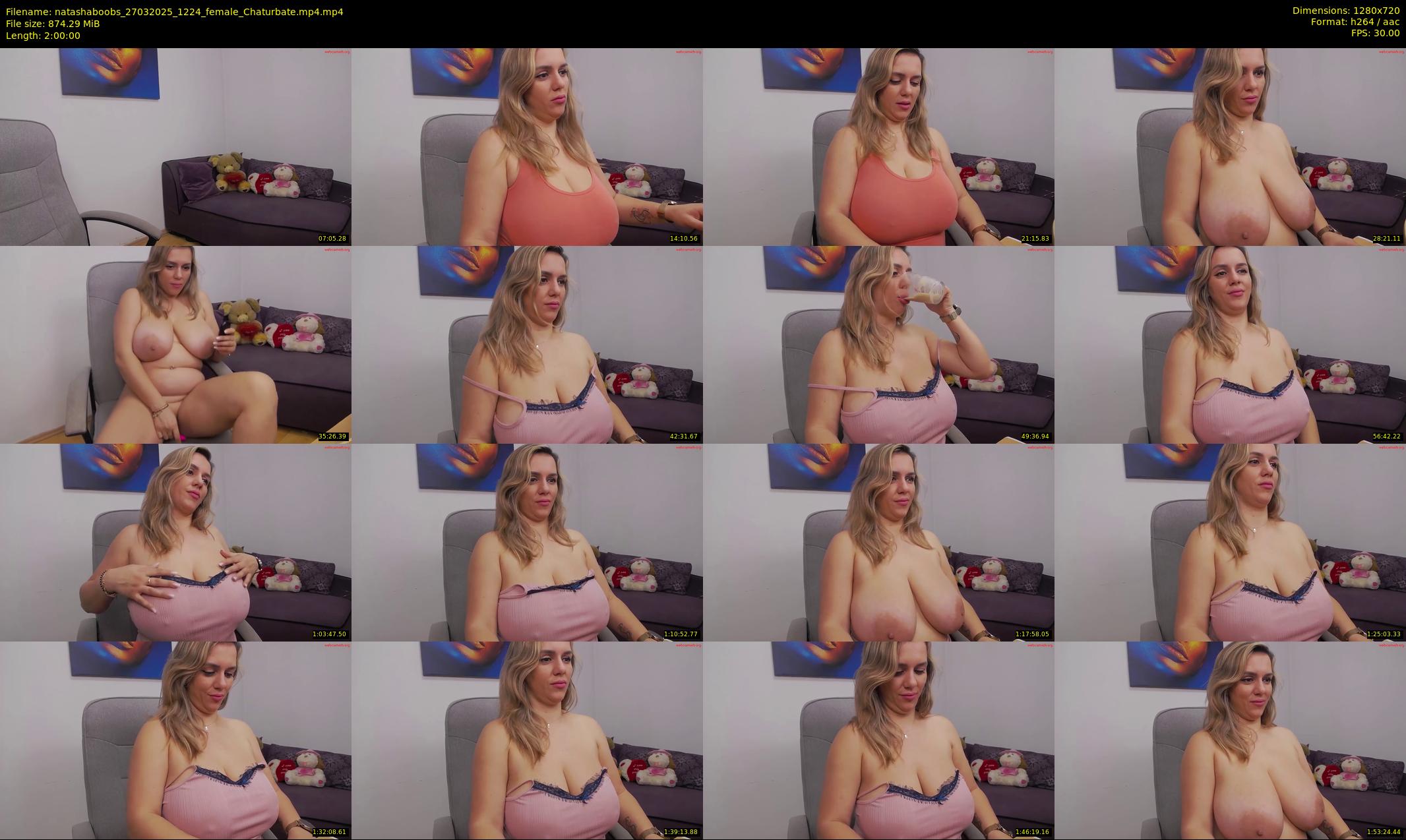 natashaboobs — 120 minute Chaturbate female cam show recording, 720p, Mar 27, 2025