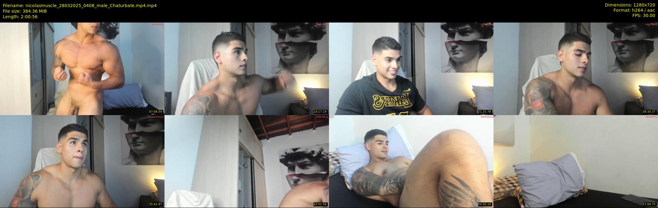 nicolasmuscle — 121 minute Chaturbate male cam show recording, 720p, Mar 28, 2025