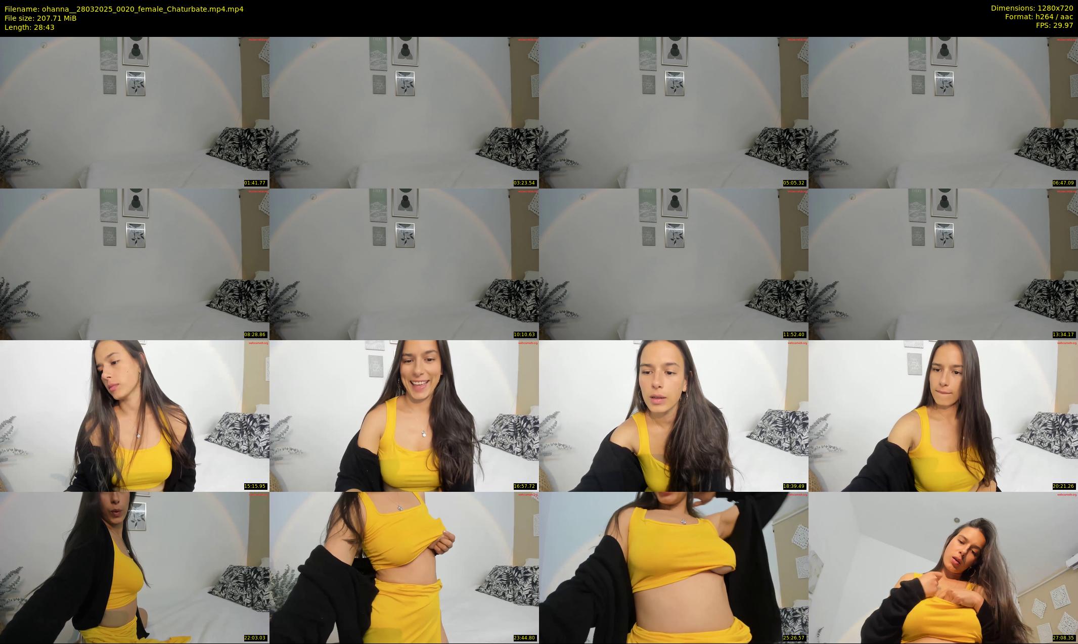 ohanna_ — 29 minute Chaturbate female cam show recording, 720p, Mar 28, 2025