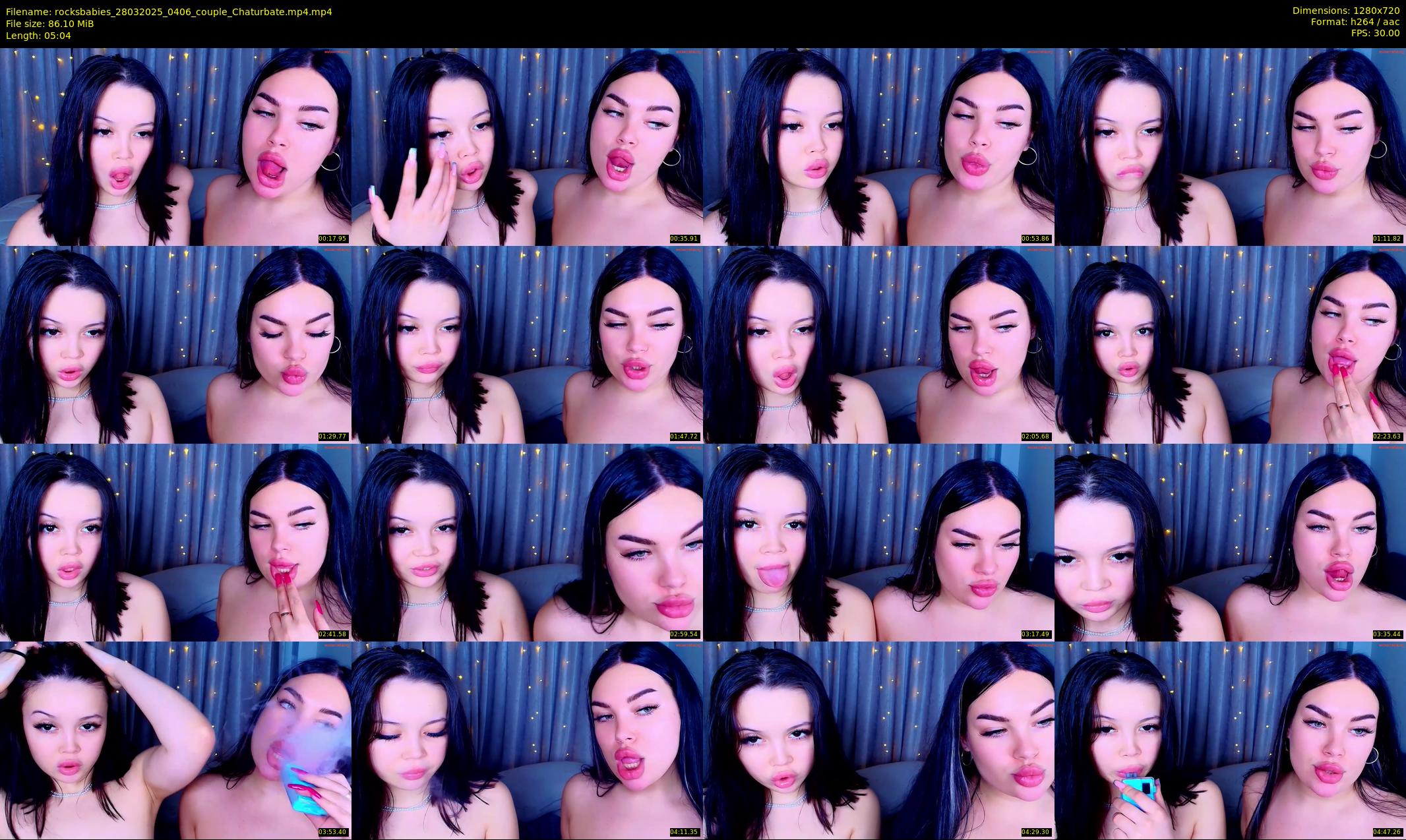 rocksbabies — 6 minute Chaturbate female cam show recording, 720p, Mar 28, 2025