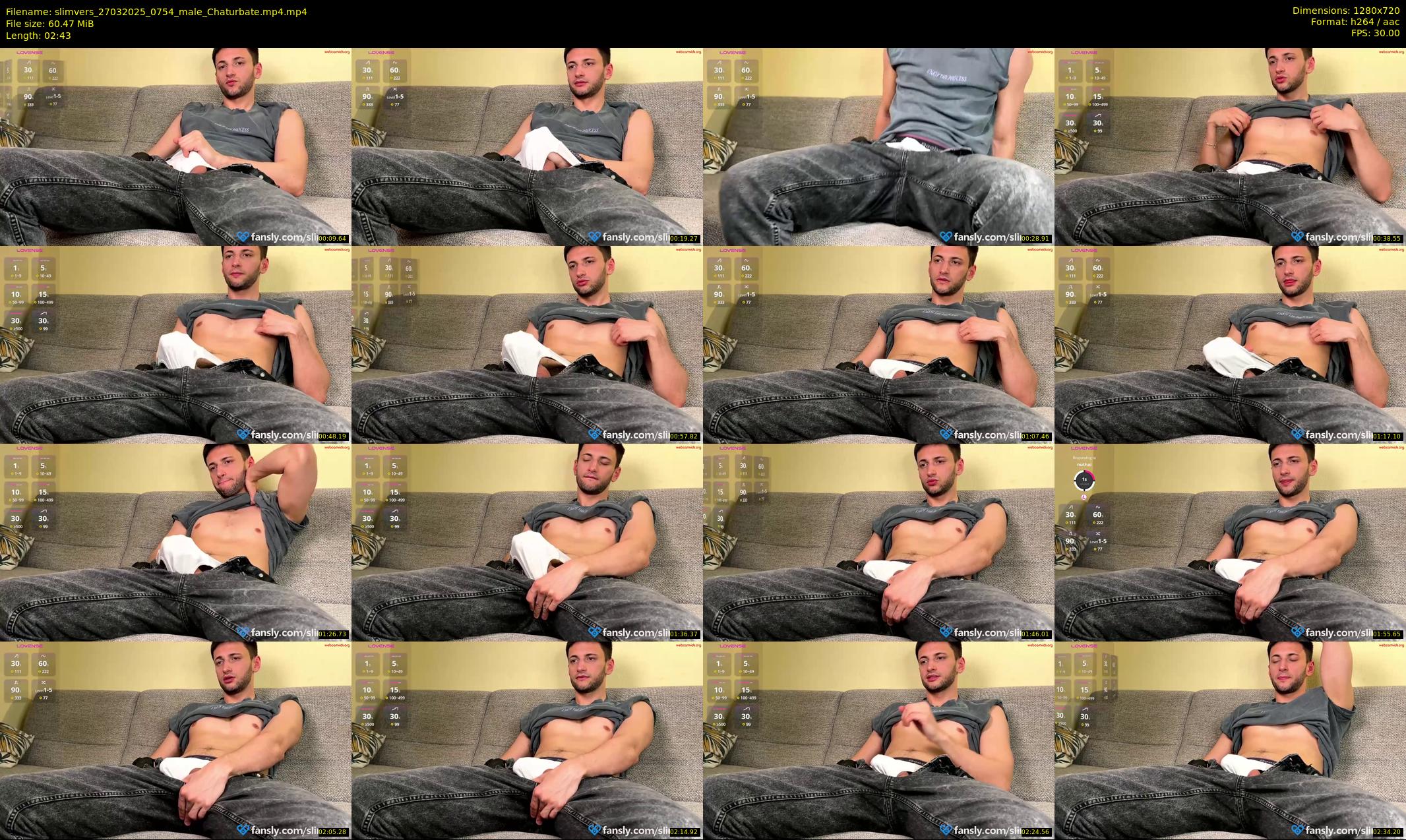 slimvers — 3 minute Chaturbate male cam show recording, 720p, Mar 27, 2025