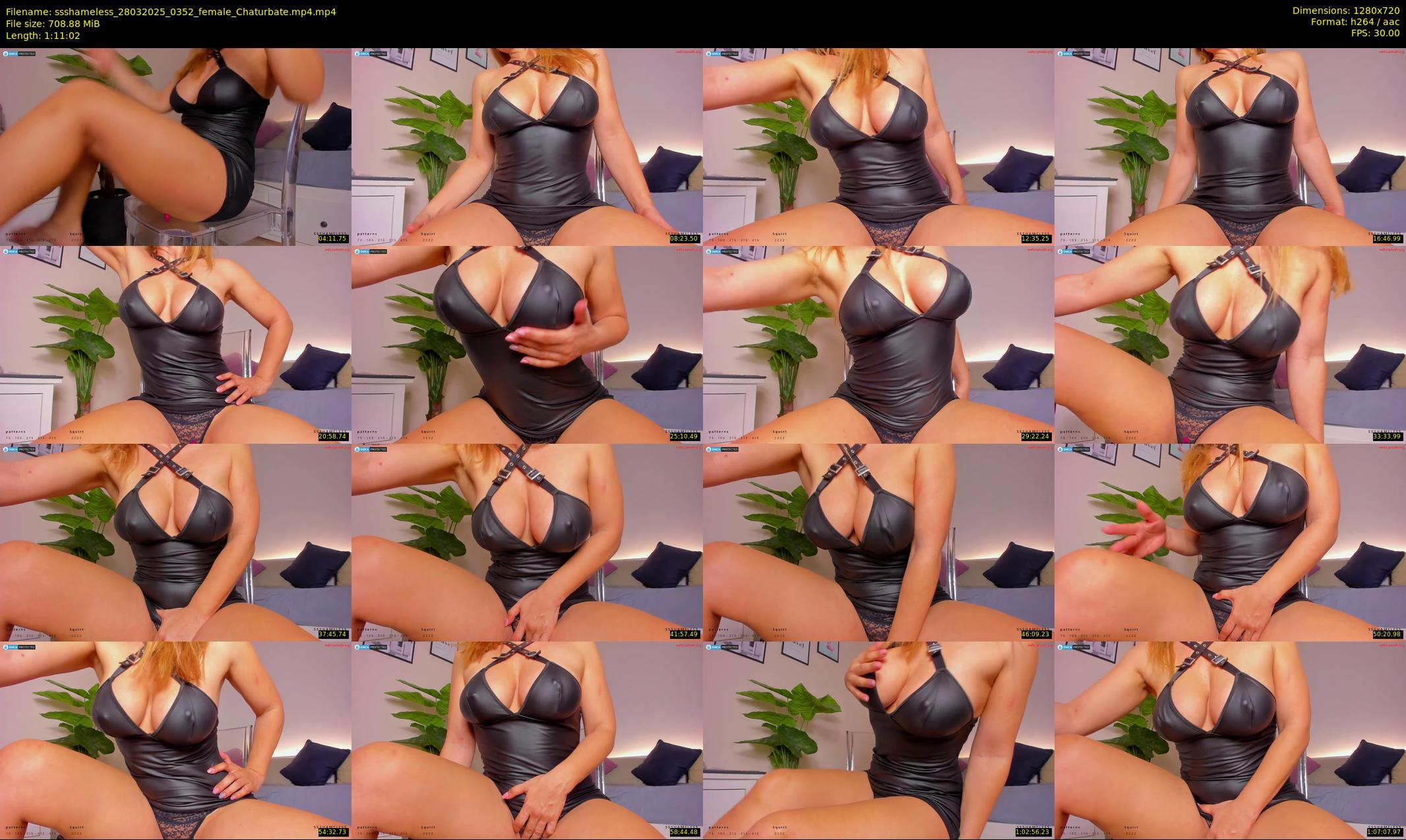 ssshameless — 72 minute Chaturbate female cam show recording, 720p, Mar 28, 2025