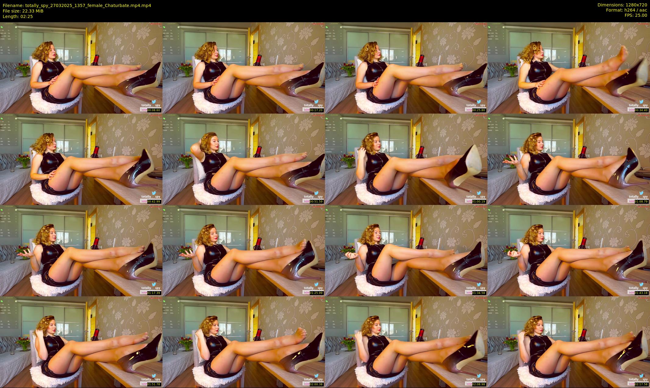 totally_spy — 3 minute Chaturbate female cam show recording, 720p, Mar 27, 2025