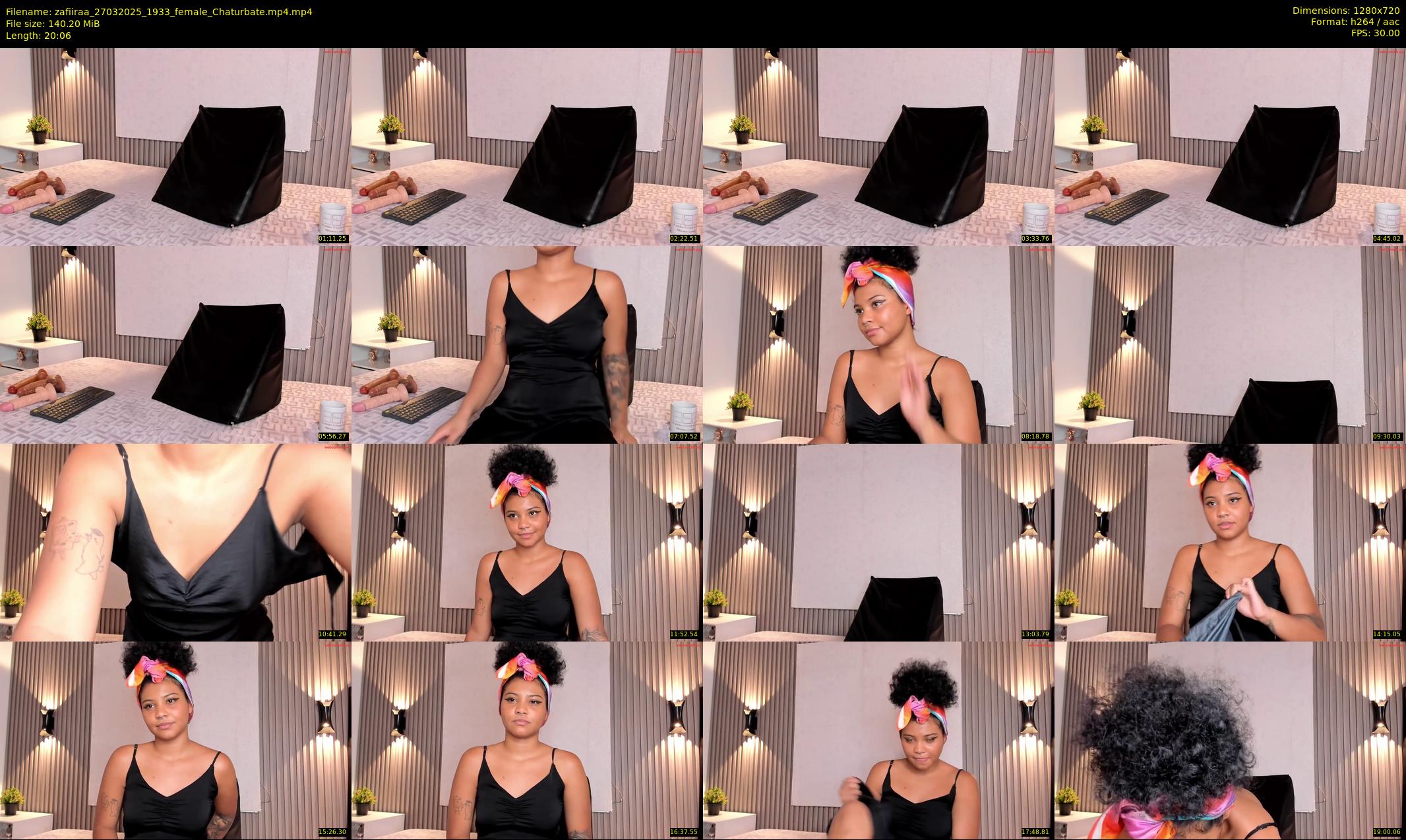zafiiraa — 21 minute Chaturbate female cam show recording, 720p, Mar 27, 2025