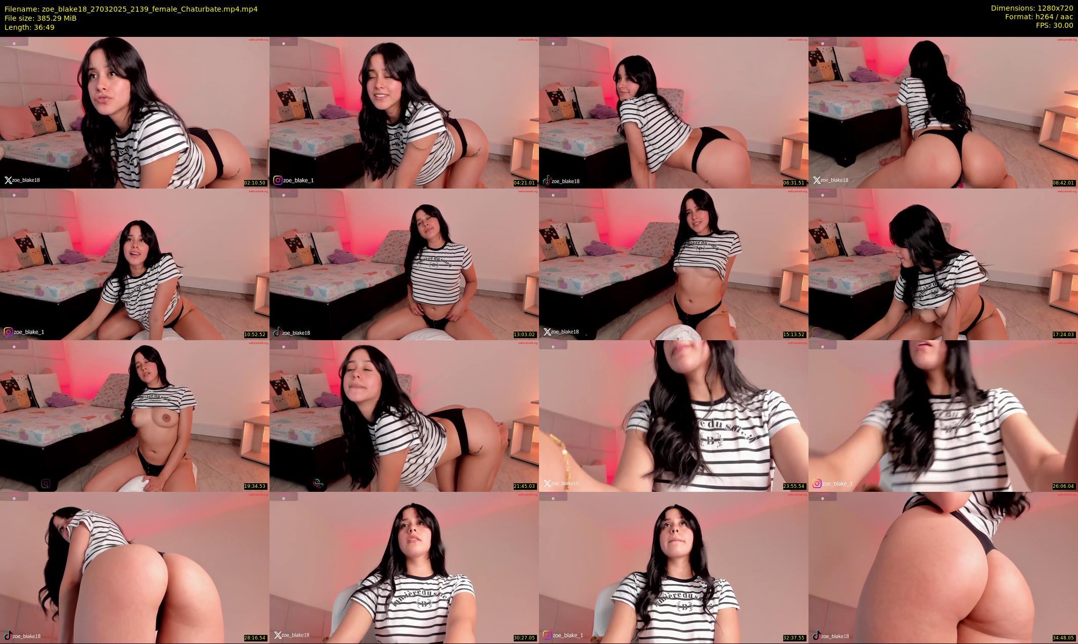 zoe_blake18 — 37 minute Chaturbate female cam show recording, 720p, Mar 27, 2025