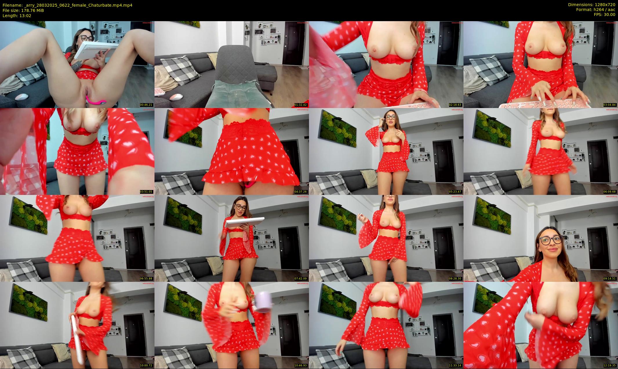 _arry — 14 minute Chaturbate female cam show recording, 720p, Mar 28, 2025