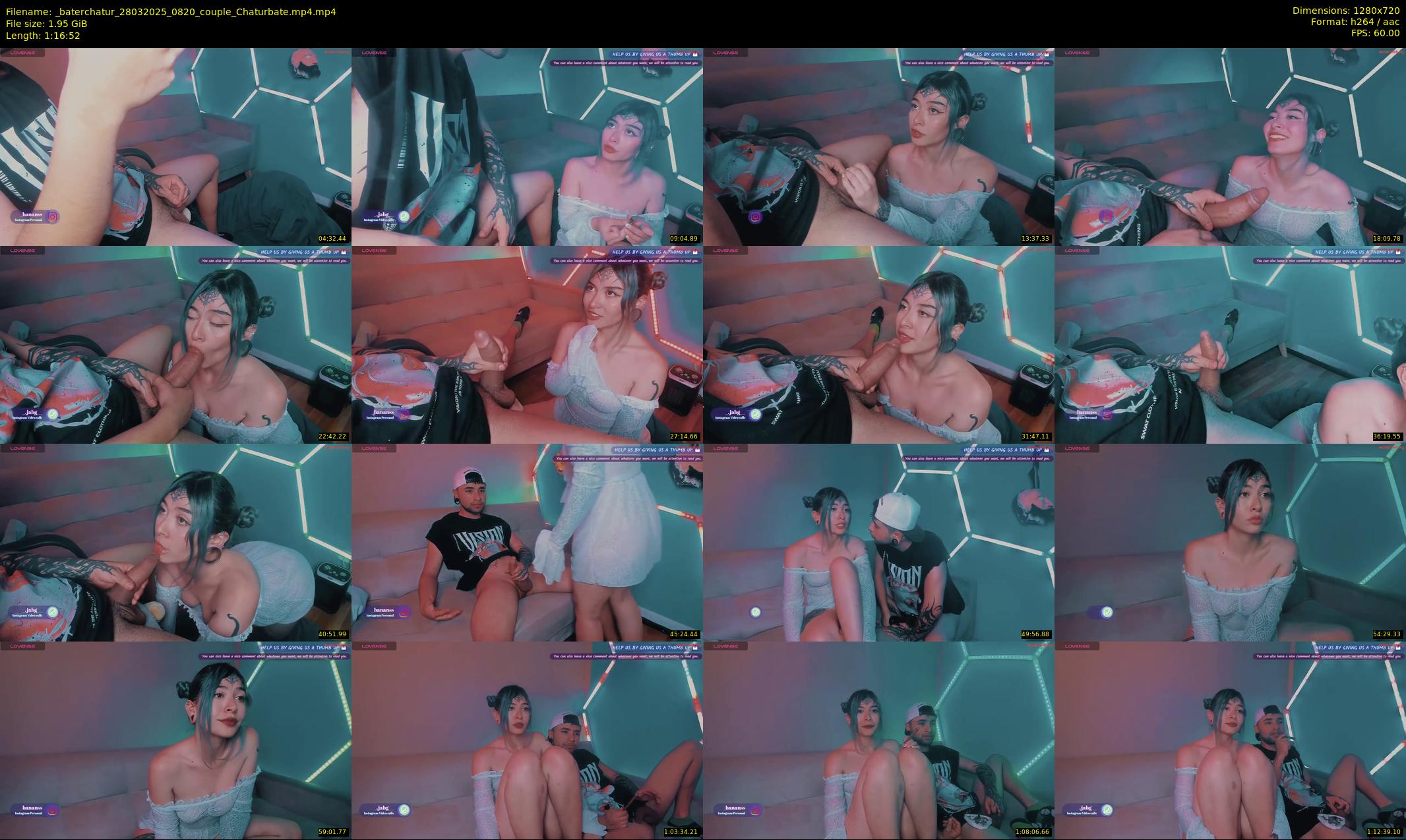 _baterchatur — 77 minute Chaturbate couple cam show recording, 720p, Mar 28, 2025