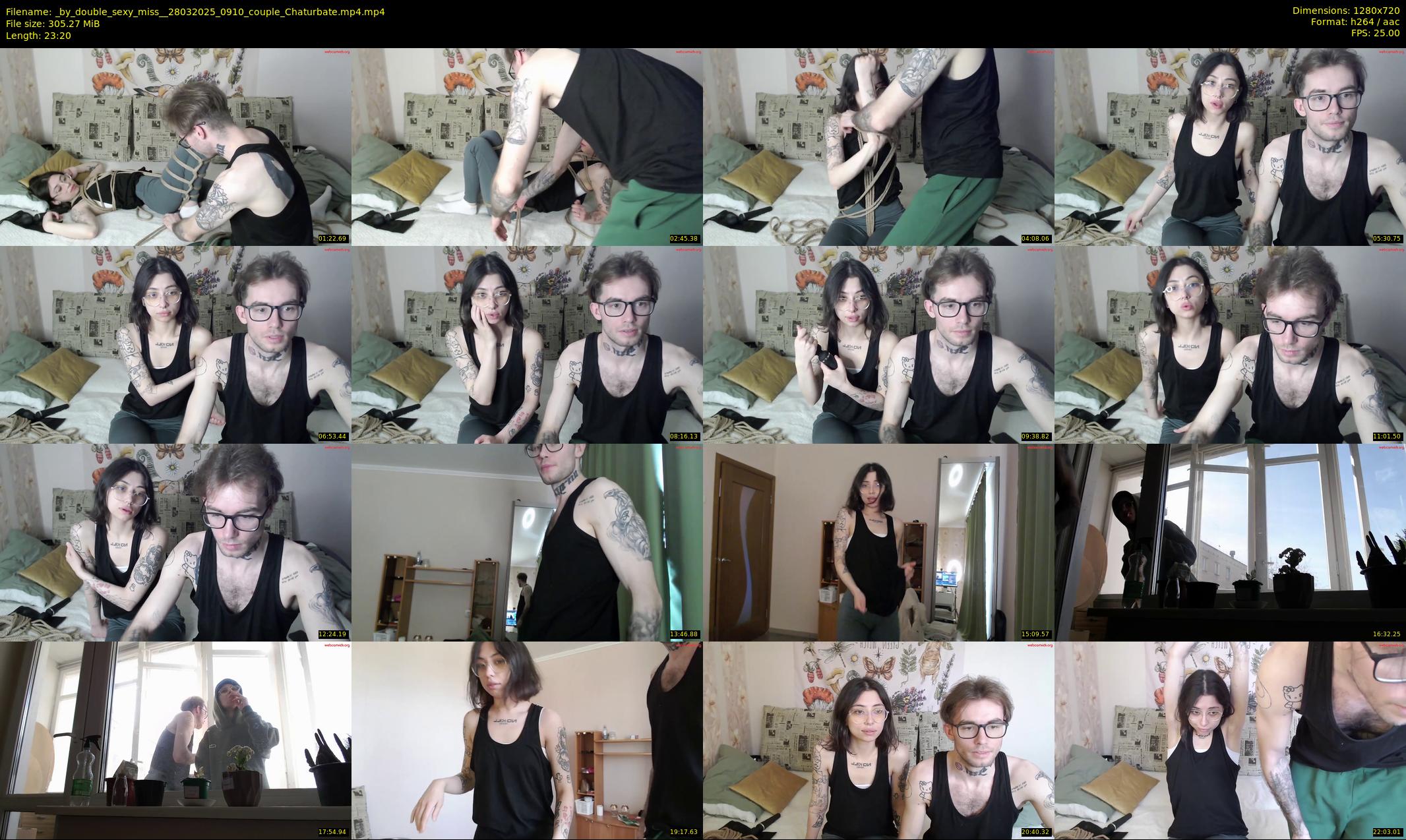_by_double_sexy_miss_ — 24 minute Chaturbate couple cam show recording, 720p, Mar 28, 2025