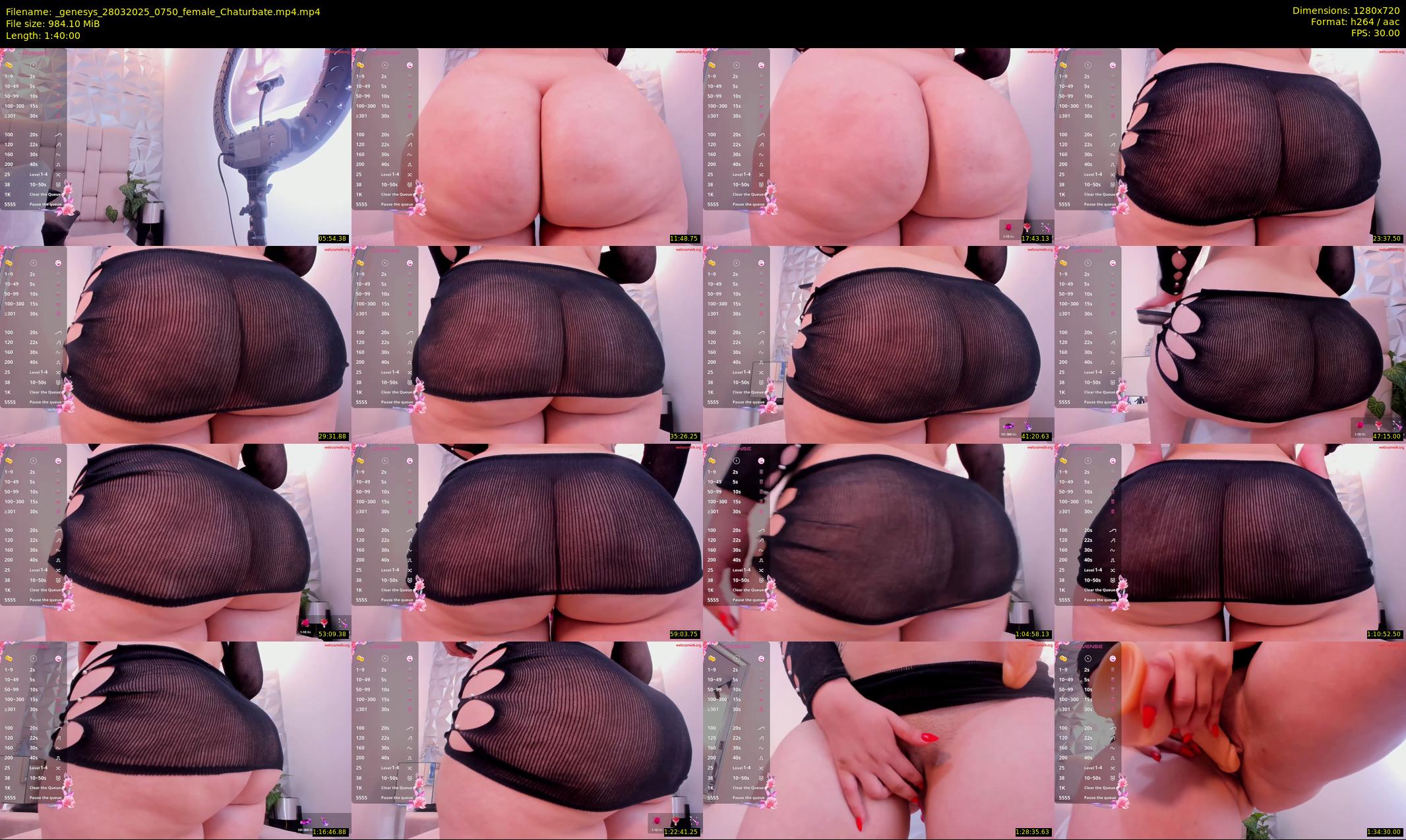 _genesys — 100 minute Chaturbate female cam show recording, 720p, Mar 28, 2025