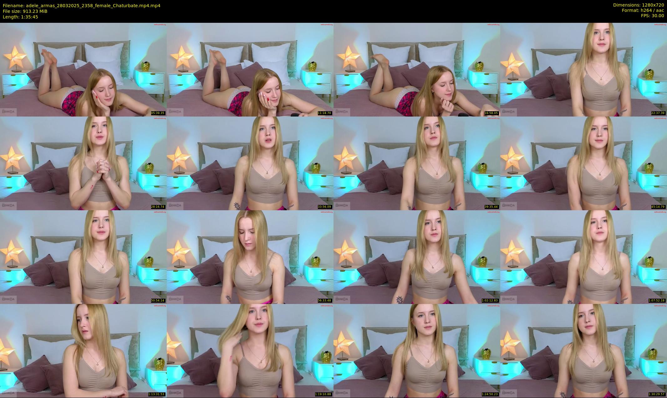 adele_armas — 96 minute Chaturbate female cam show recording, 720p, Mar 28, 2025
