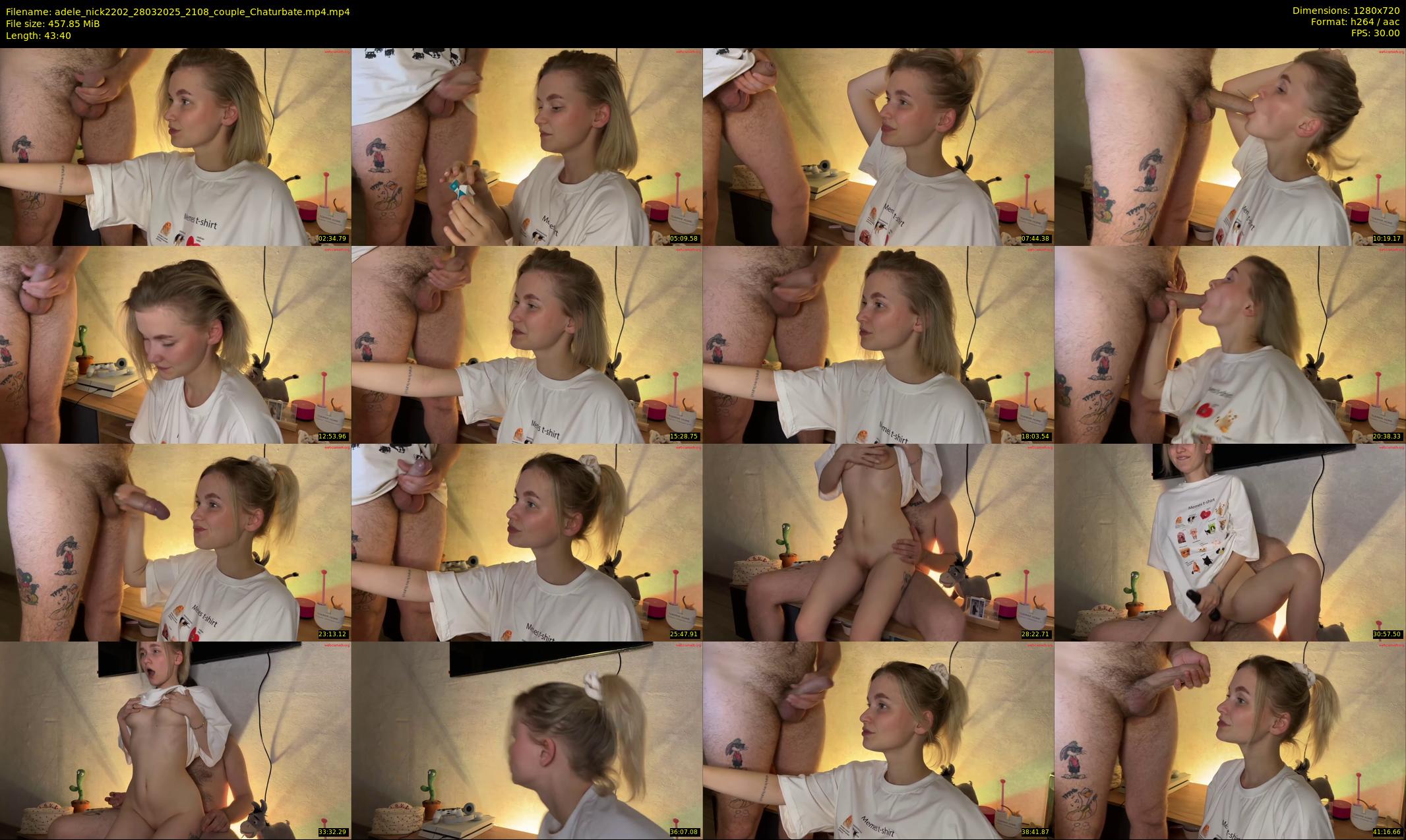 adele_nick2202 — 44 minute Chaturbate couple cam show recording, 720p, Mar 28, 2025