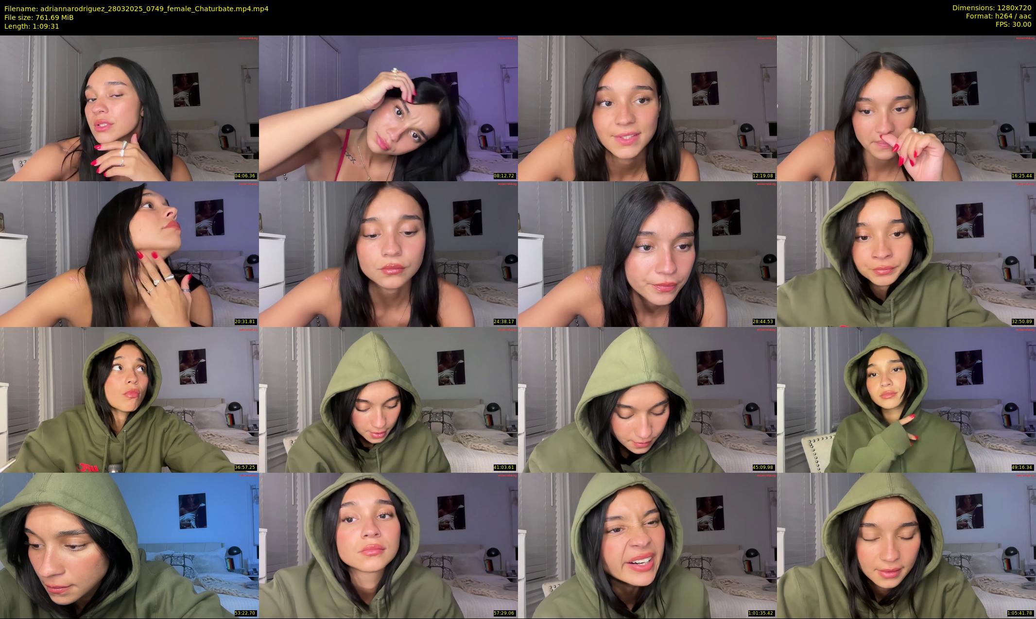 adriannarodriguez — 70 minute Chaturbate female cam show recording, 720p, Mar 28, 2025