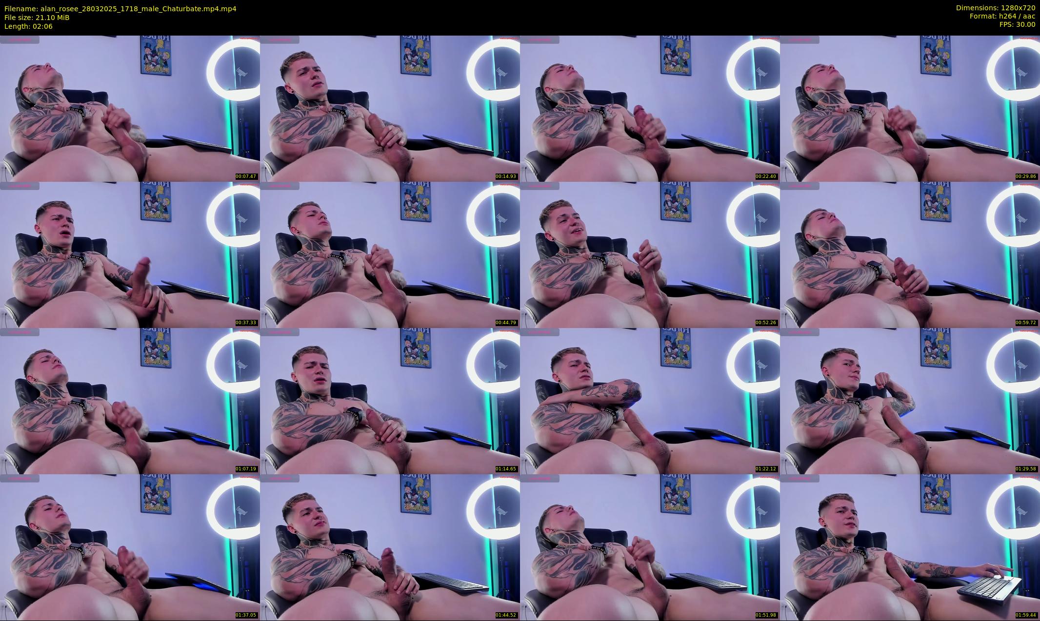 alan_rosee — 3 minute Chaturbate male cam show recording, 720p, Mar 28, 2025