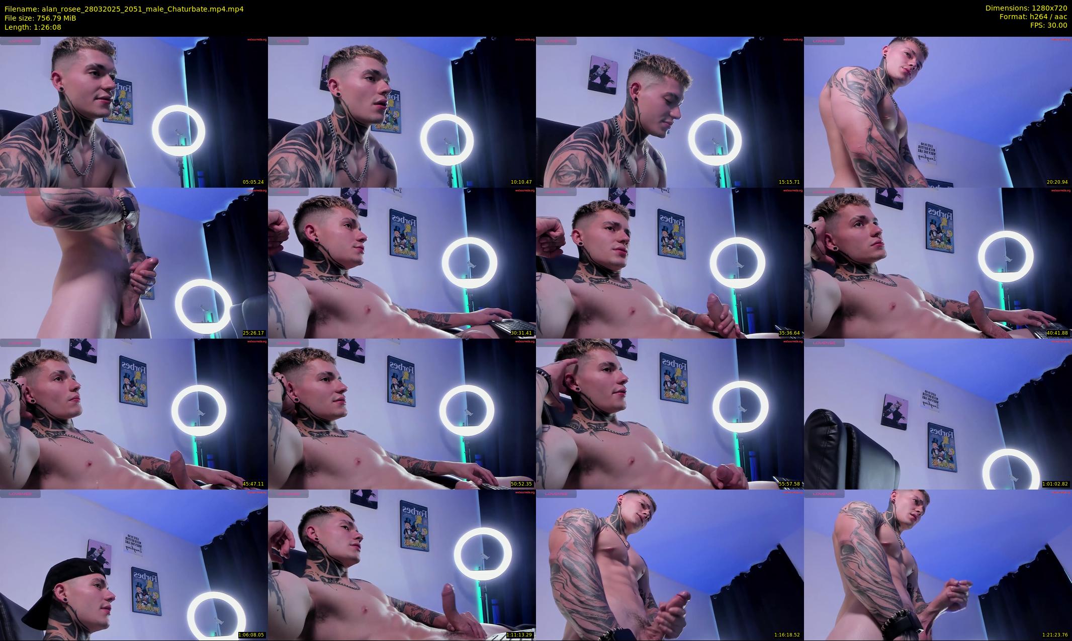 alan_rosee — 87 minute Chaturbate male cam show recording, 720p, Mar 28, 2025